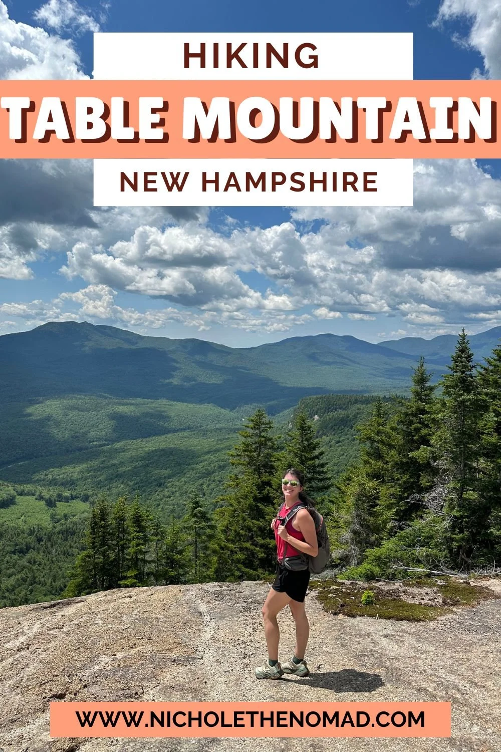 pinterest pin for Table Mountain NH via Attitash Trail