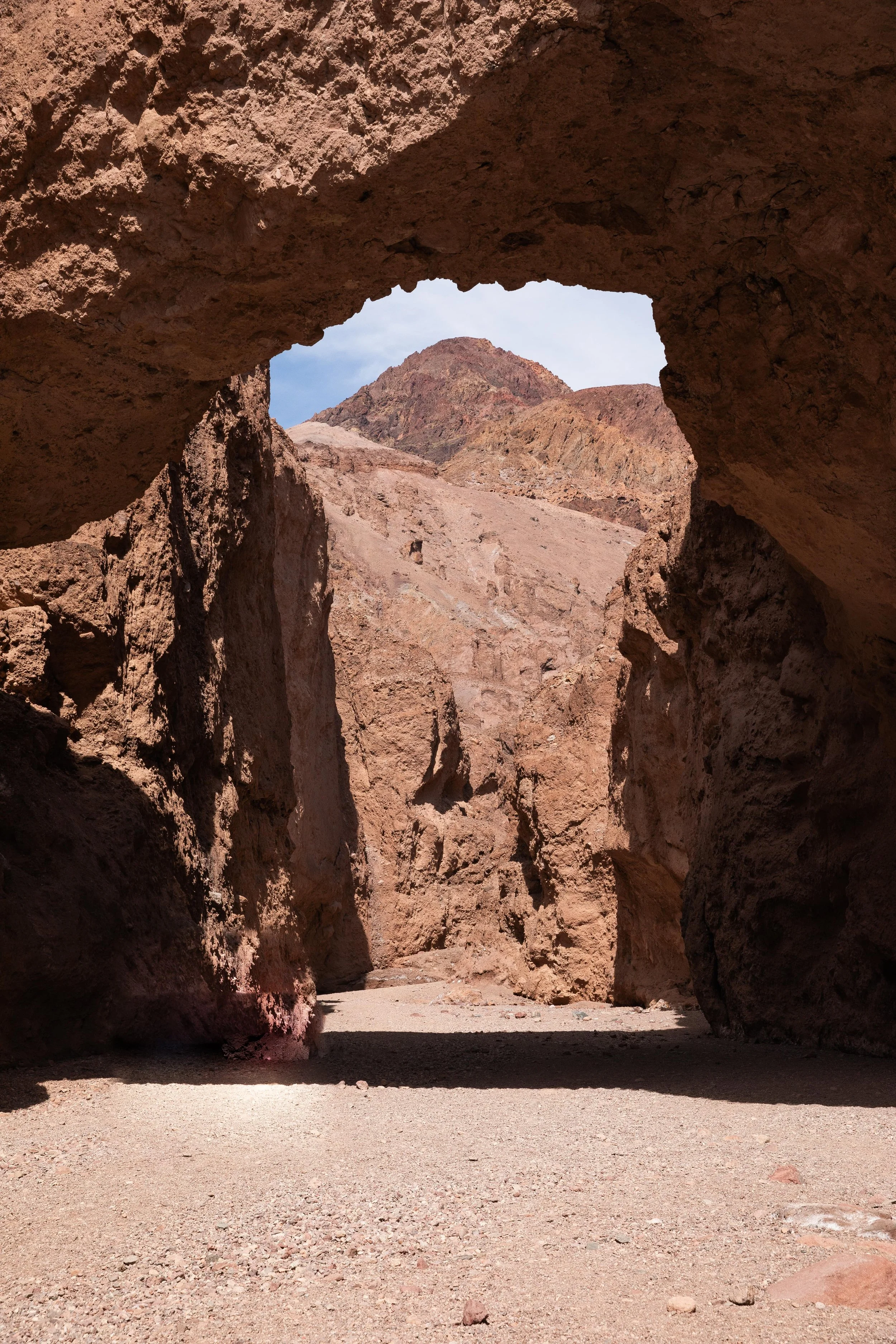 the natural bridge trail in death valley
