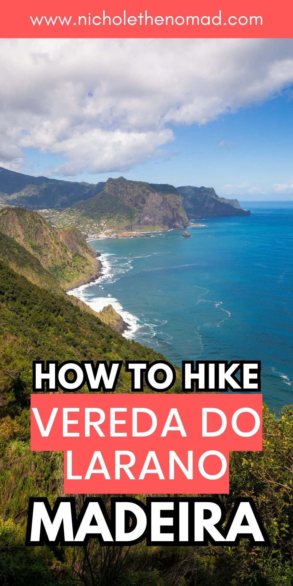 pinterest pin for hiking Vereda do Larano to Boca do Risco