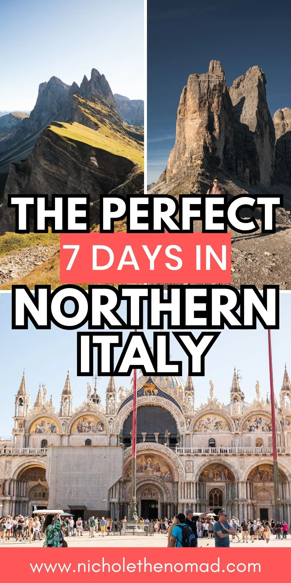 pinterest pin for 7-day northern italy road trip