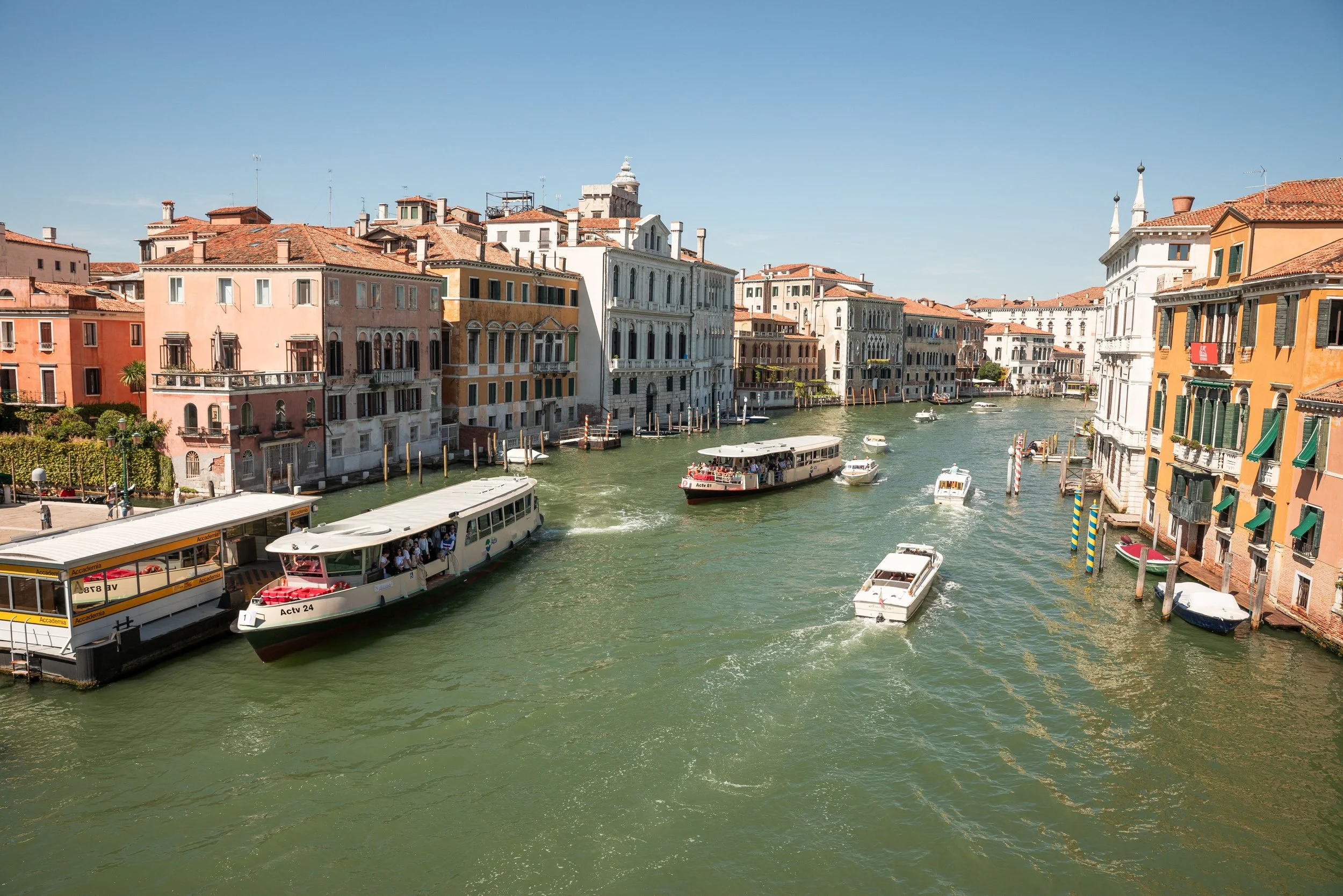 view from Ponte dell’Accademia in Venice