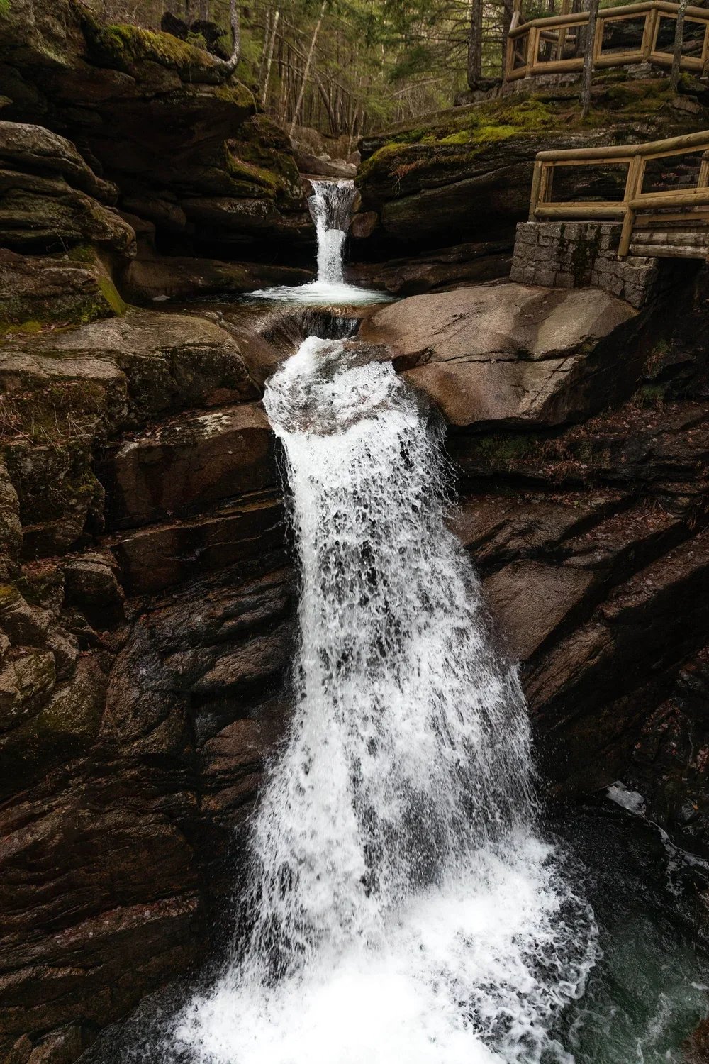 sabadday falls in the white mountains