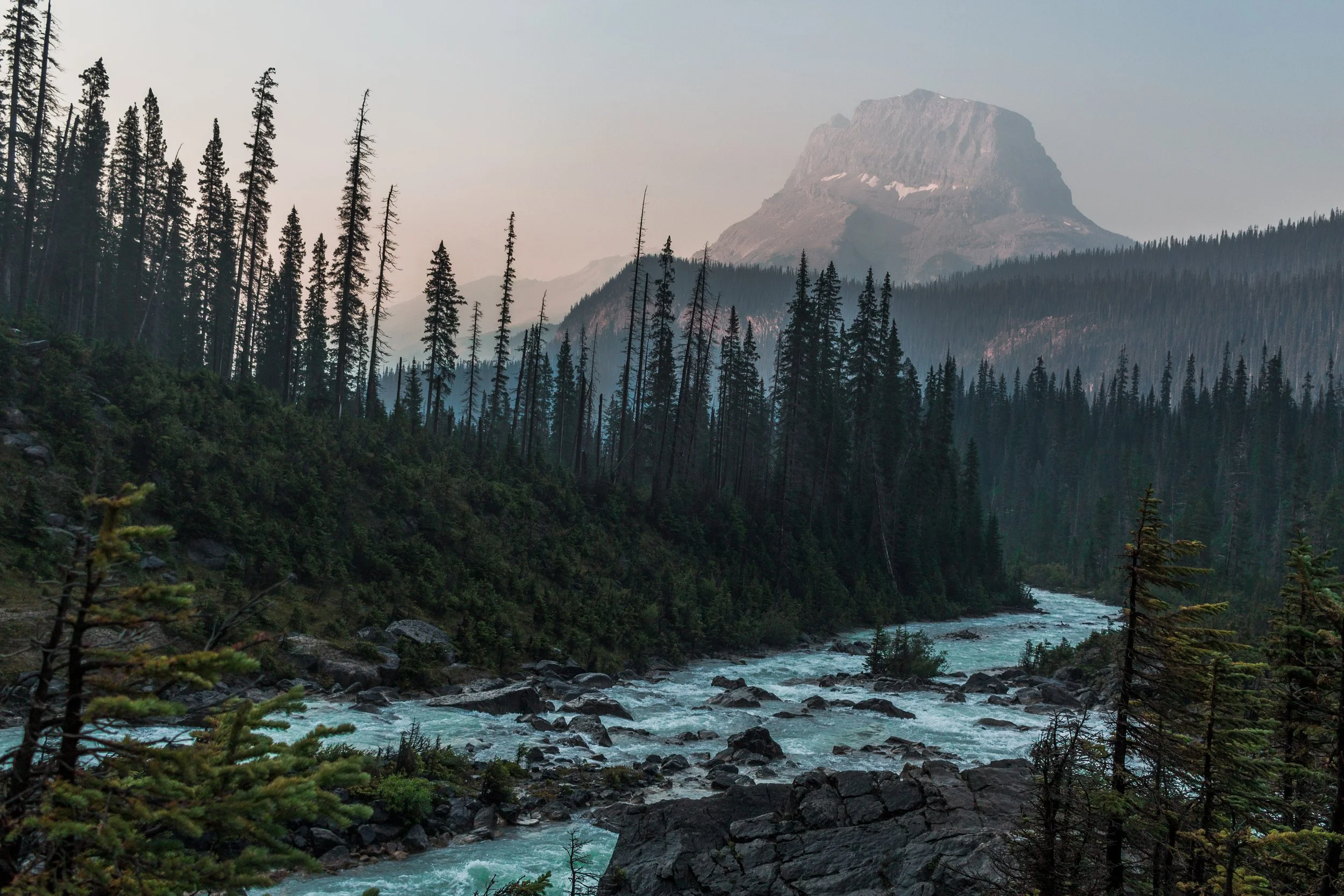 mountain views in yoho national park