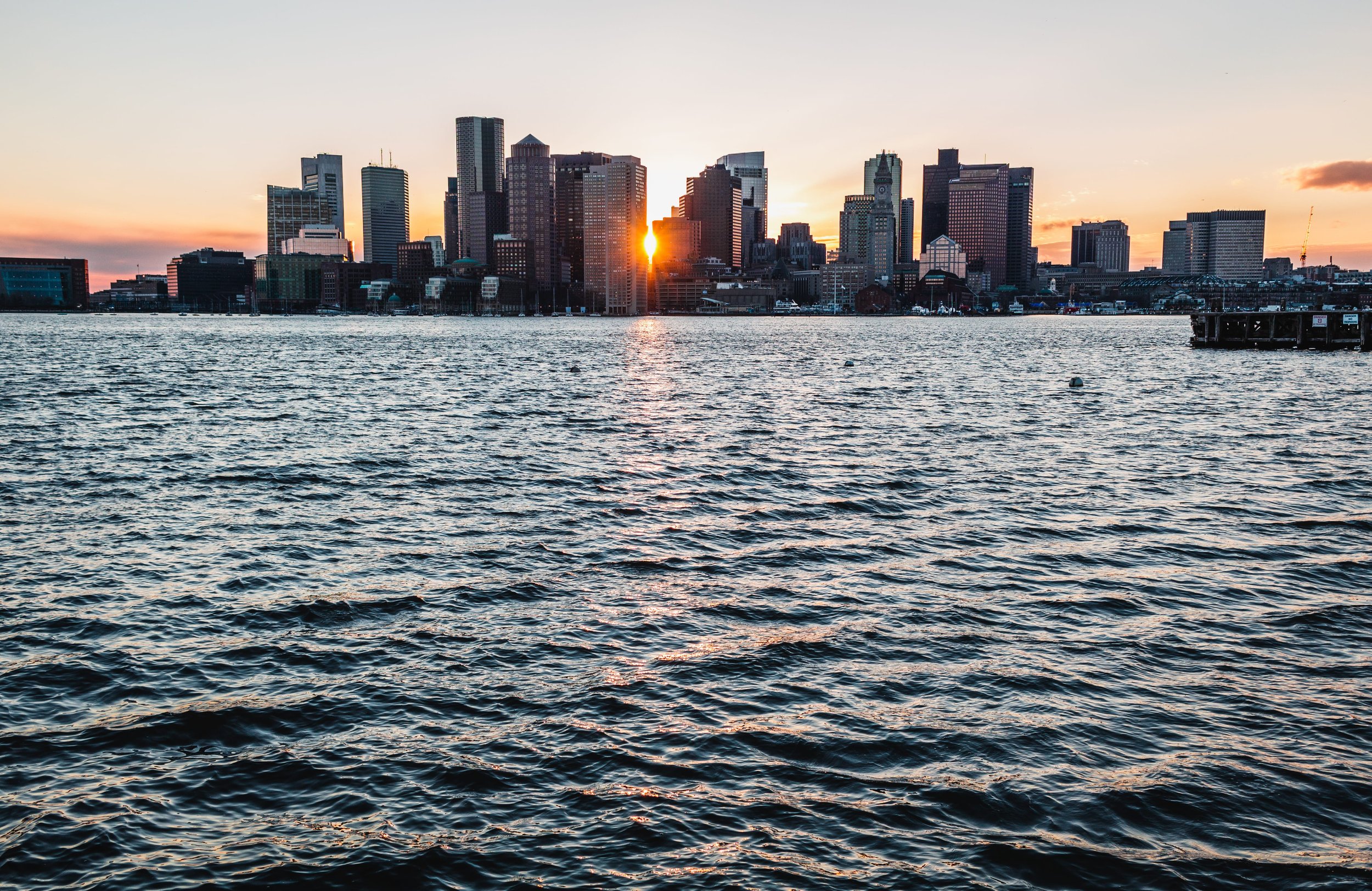 boston skyline in boston 2-day itinerary