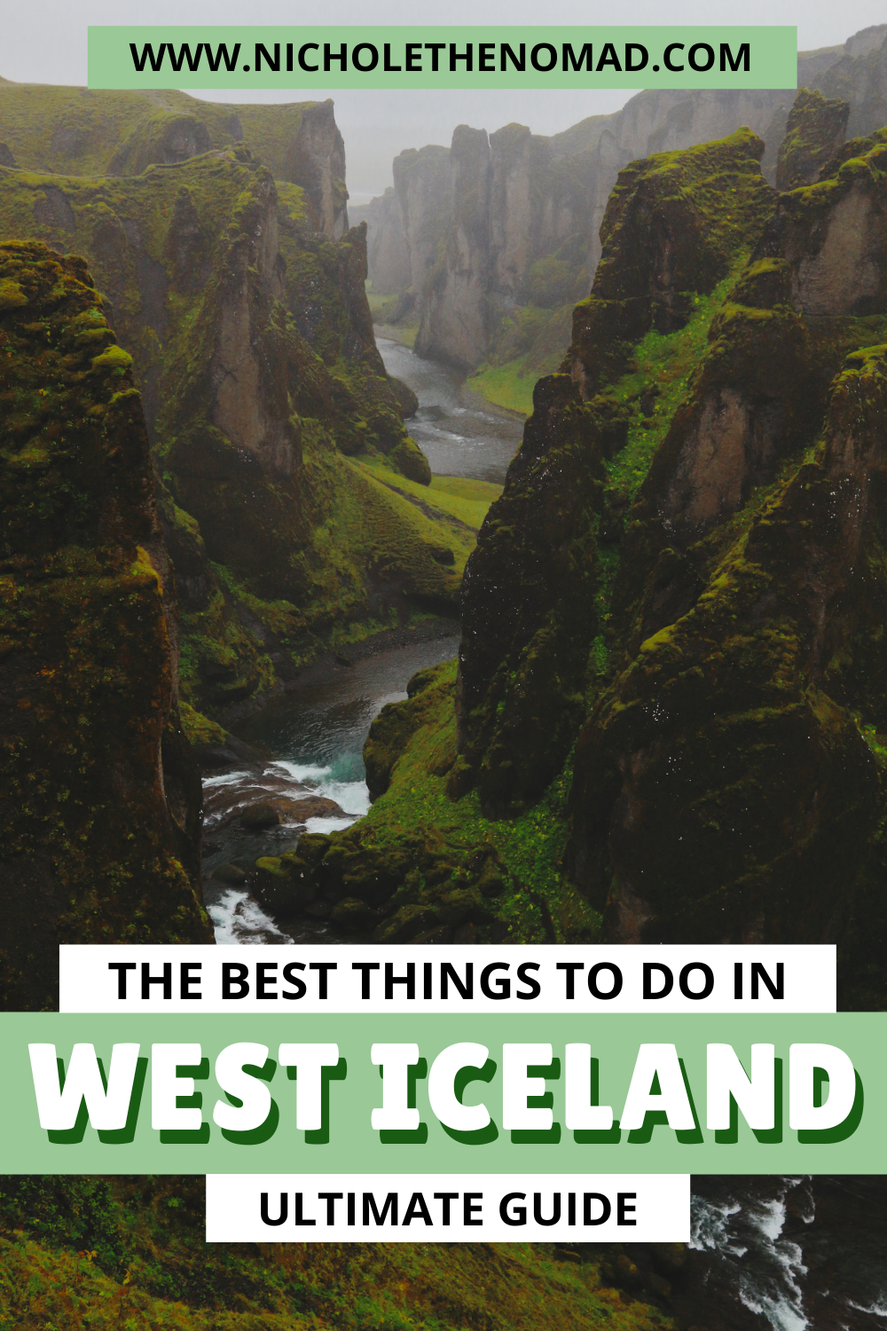 pinterest pin for west iceland attractions