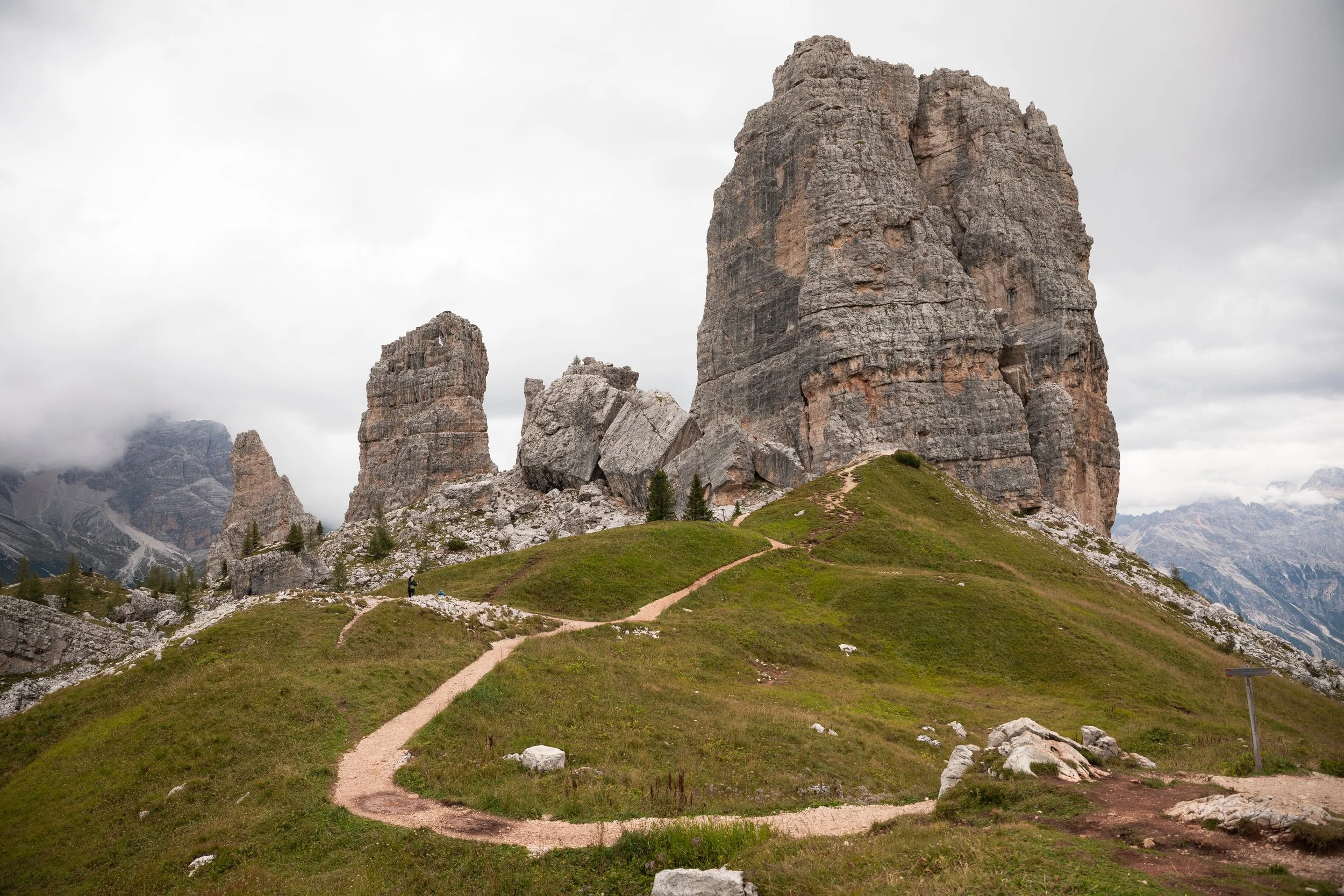 cinque torri in northern italy