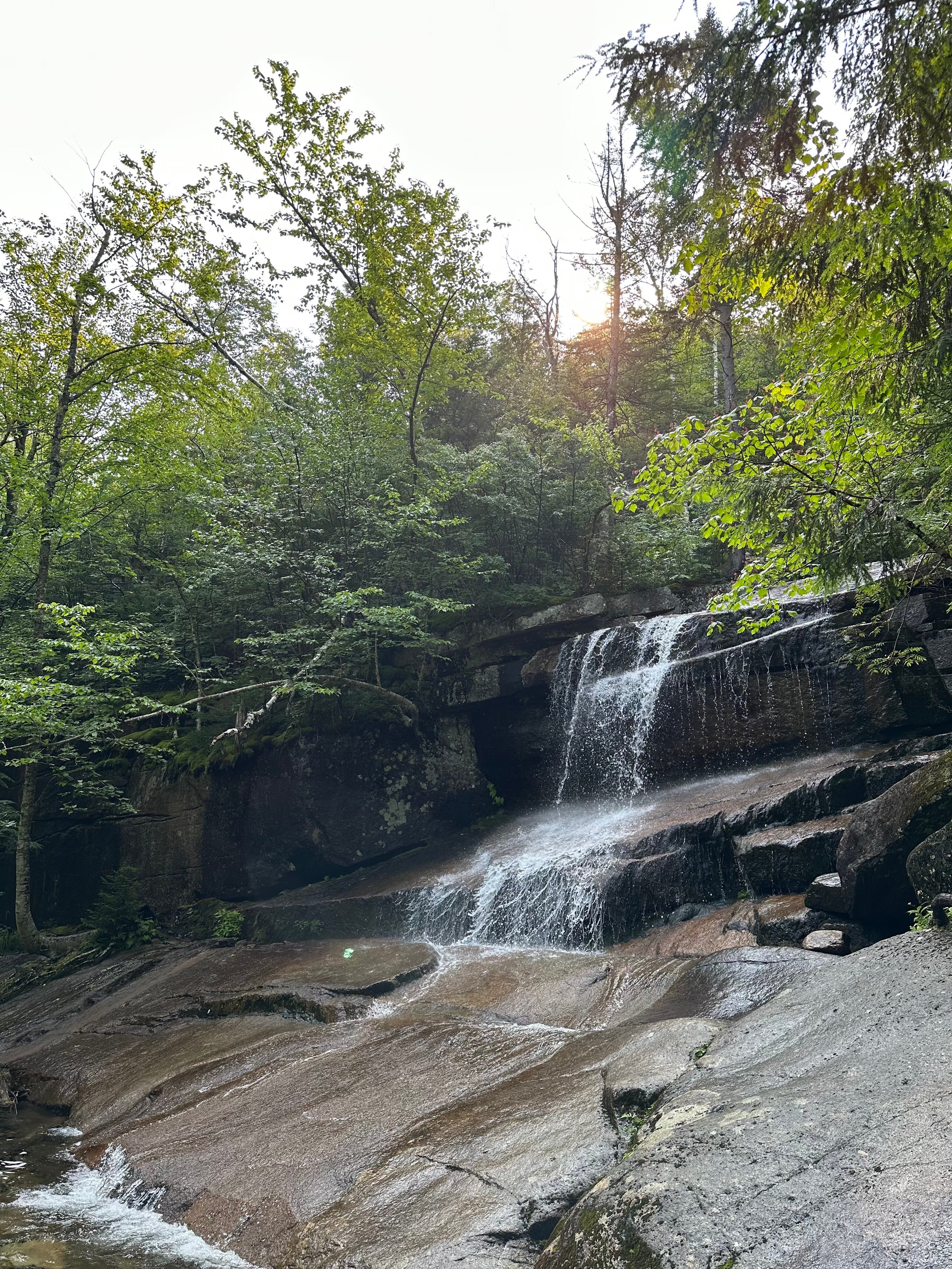 champney falls in the white mountains