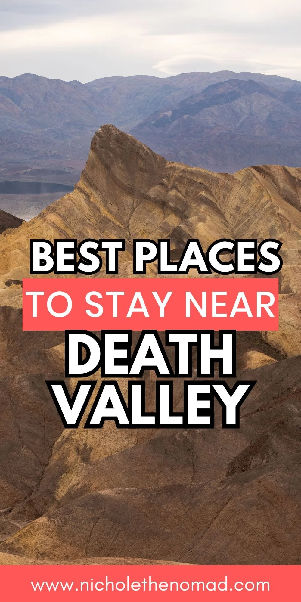 pinterest pin for the best towns near death valley