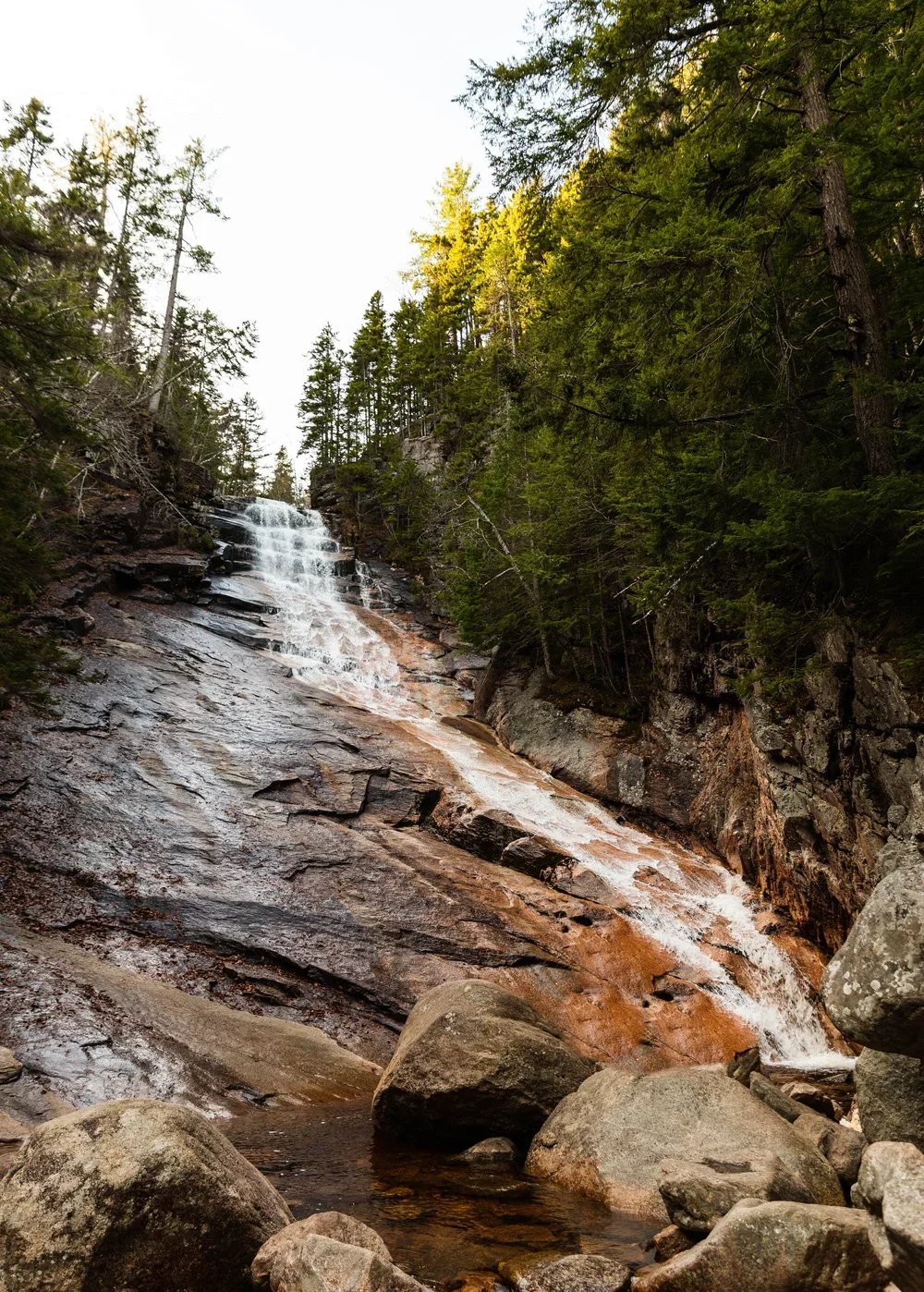 ripley falls in the white mountains