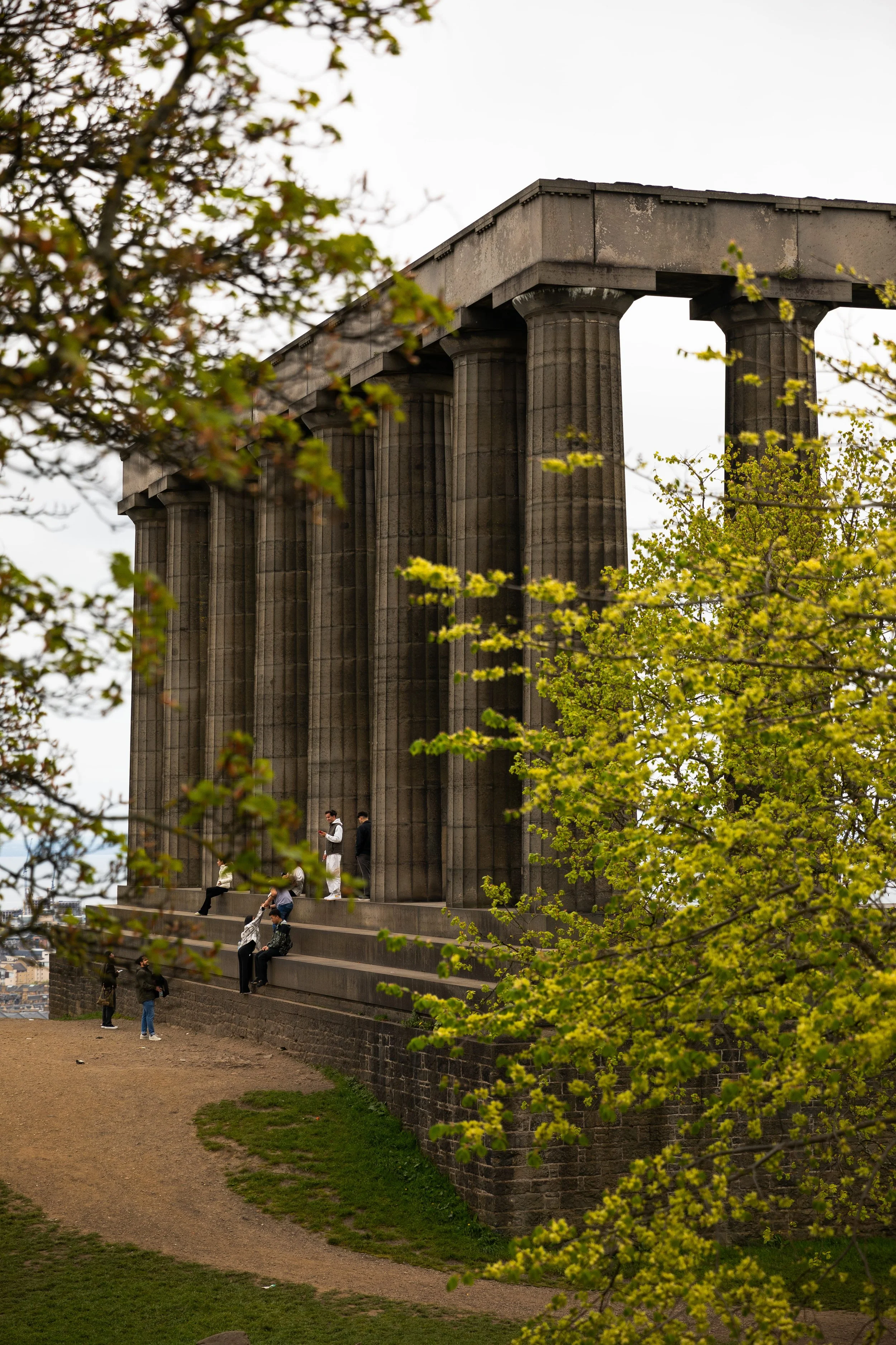 Carlton Hill and National Monument in Scotland