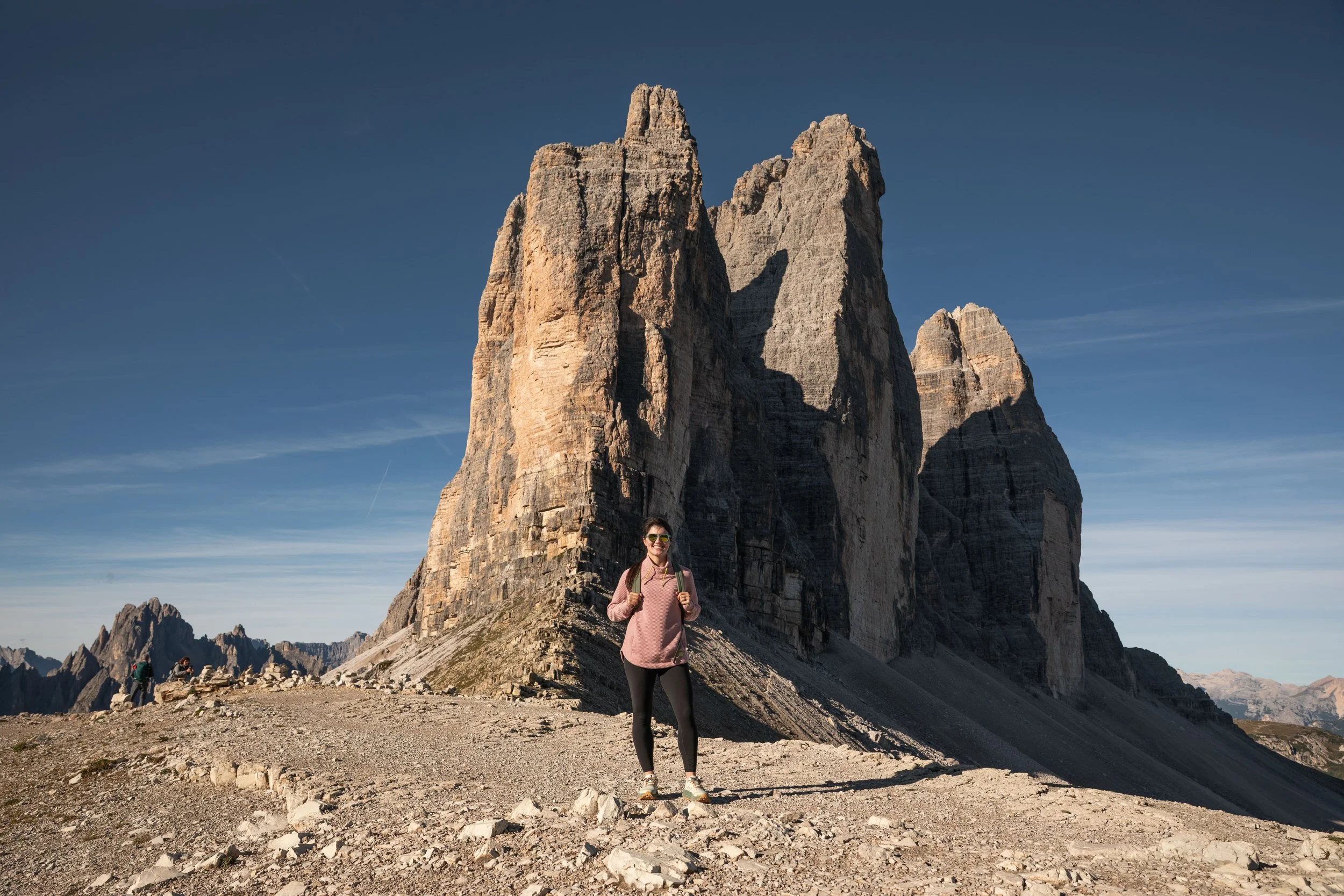 iconic viewpoint of tre cime di lavaredo