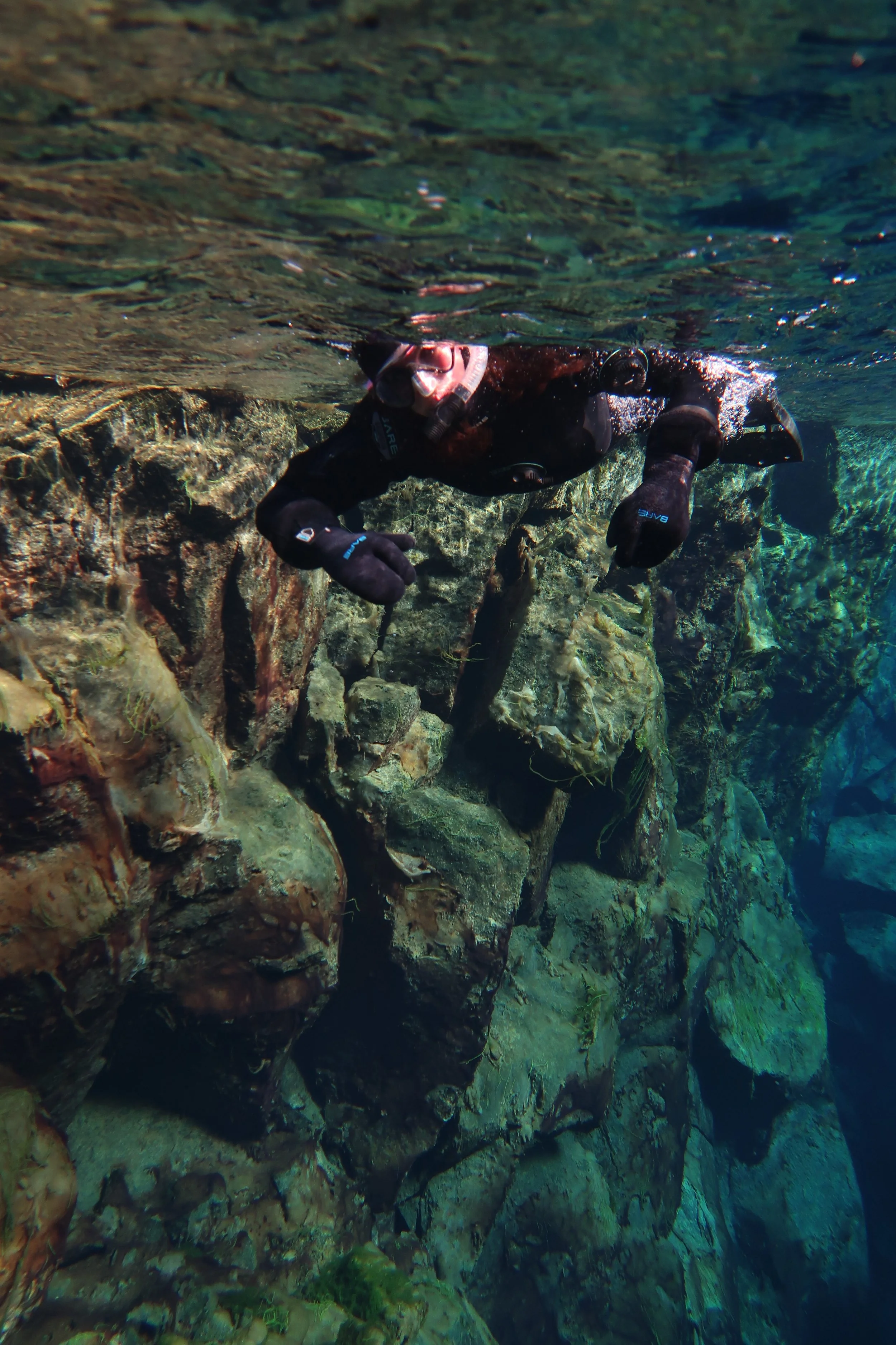 snorkeling in silfra in iceland