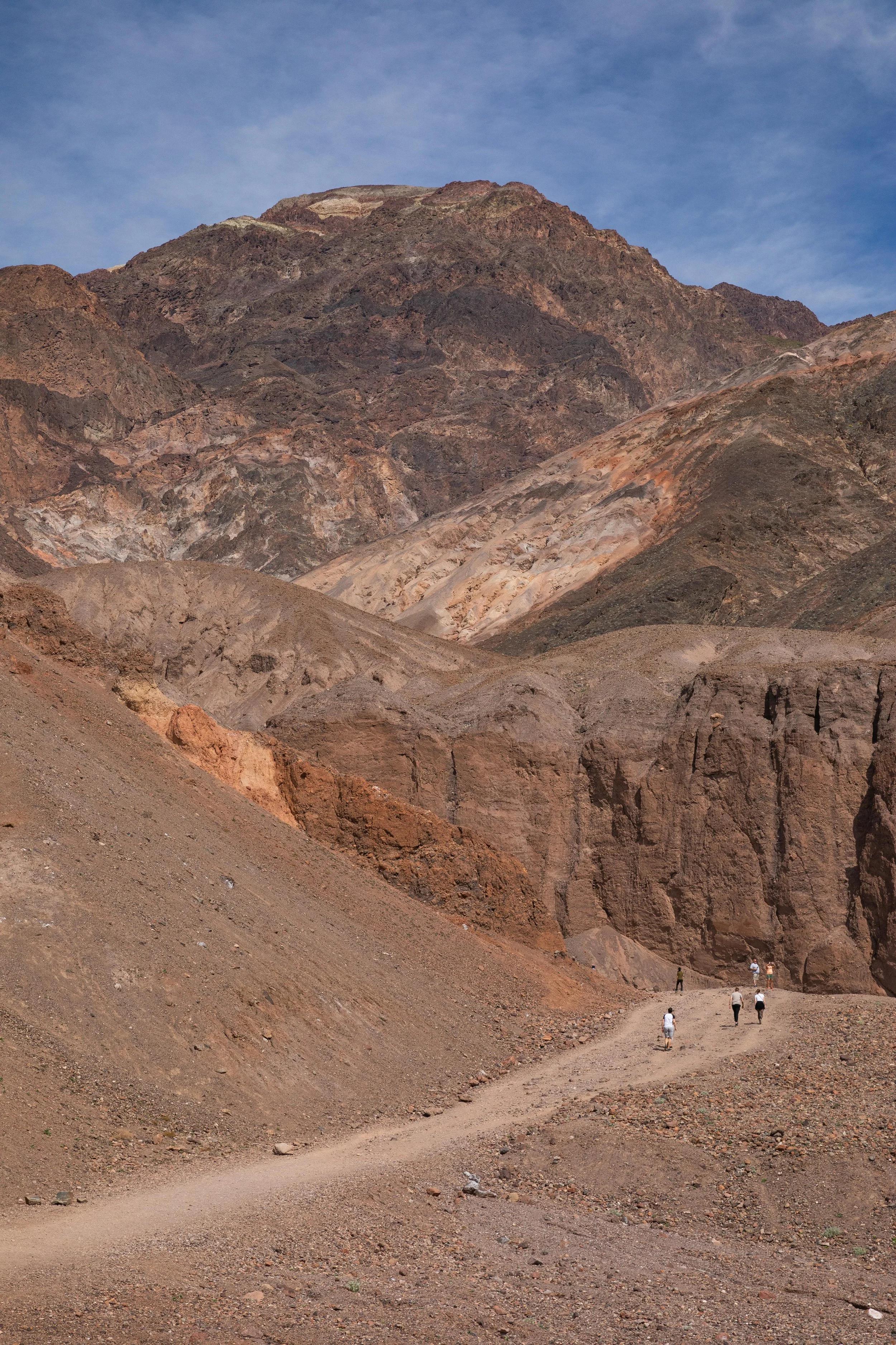beginning of the natural bridge trail in death valley