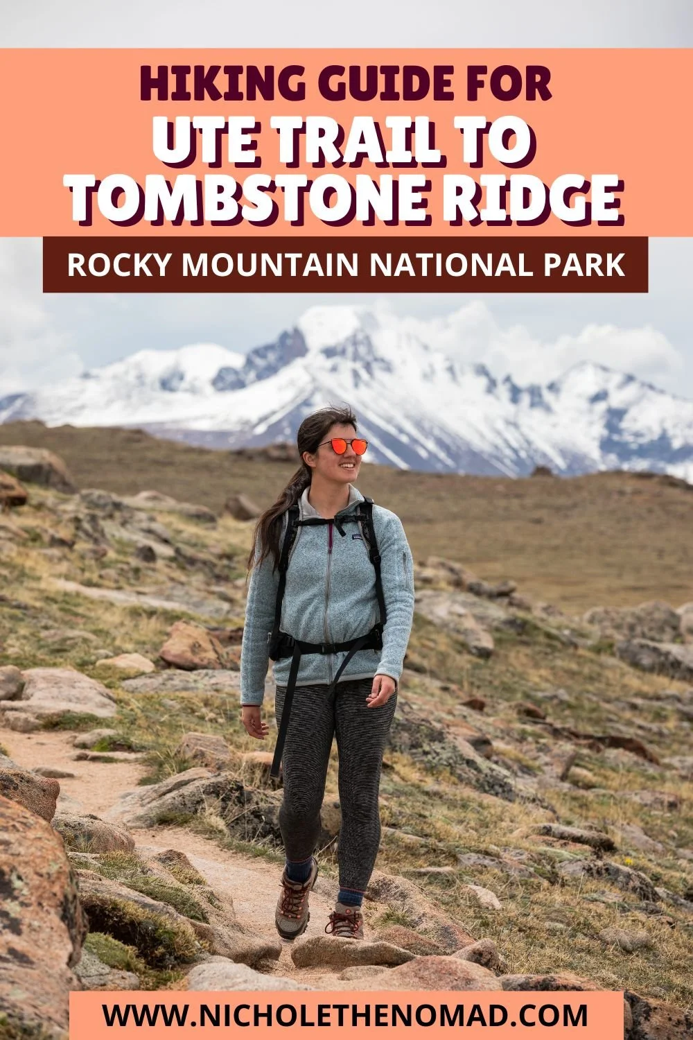 pinterest pin for ute trail to tombstone ridge