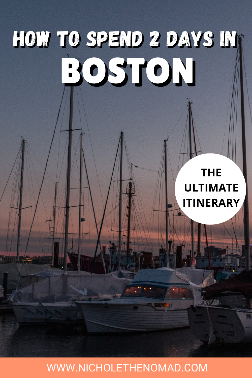pinterest pin for boston 2-day itinerary