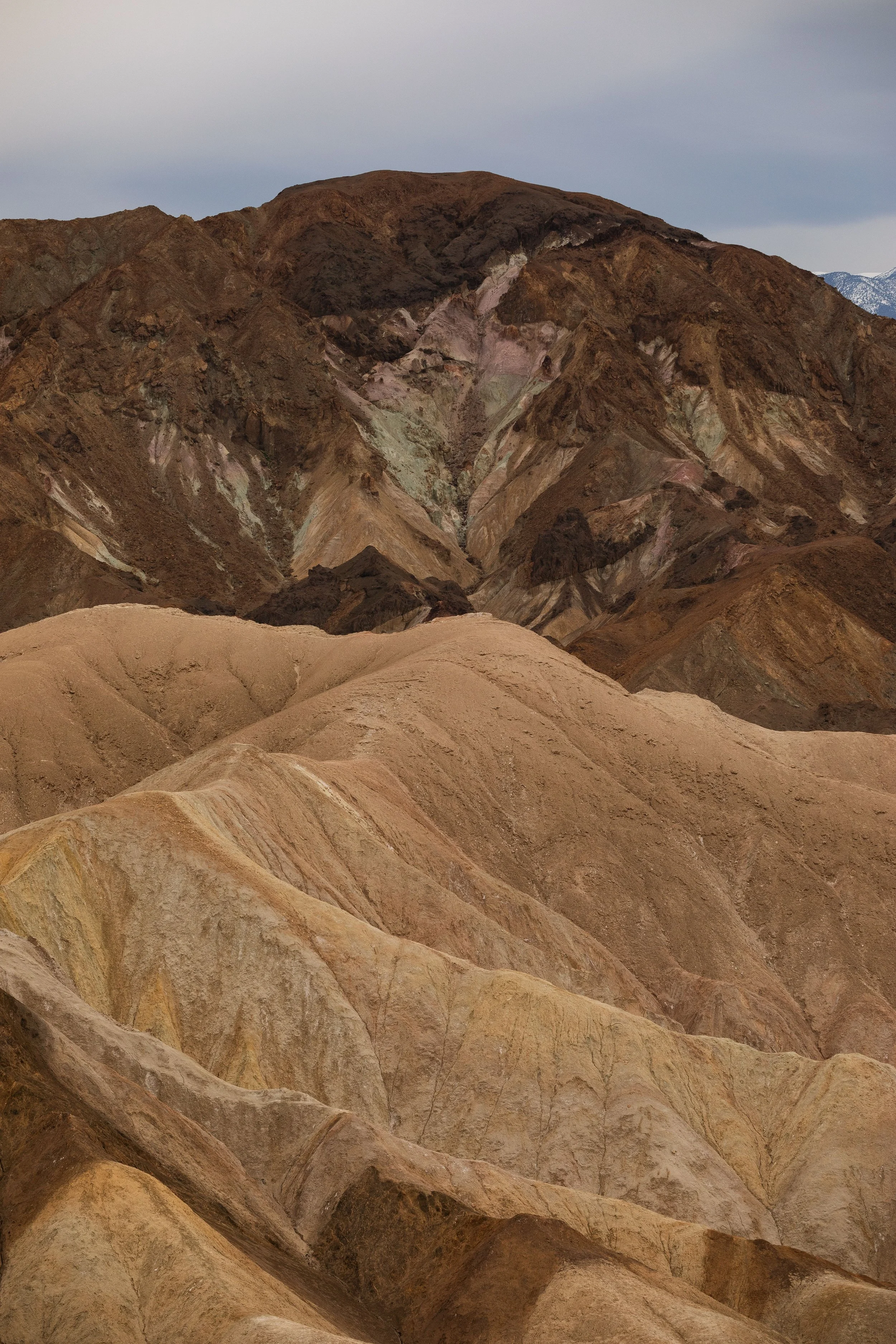 Zabriskie Point views in death valley