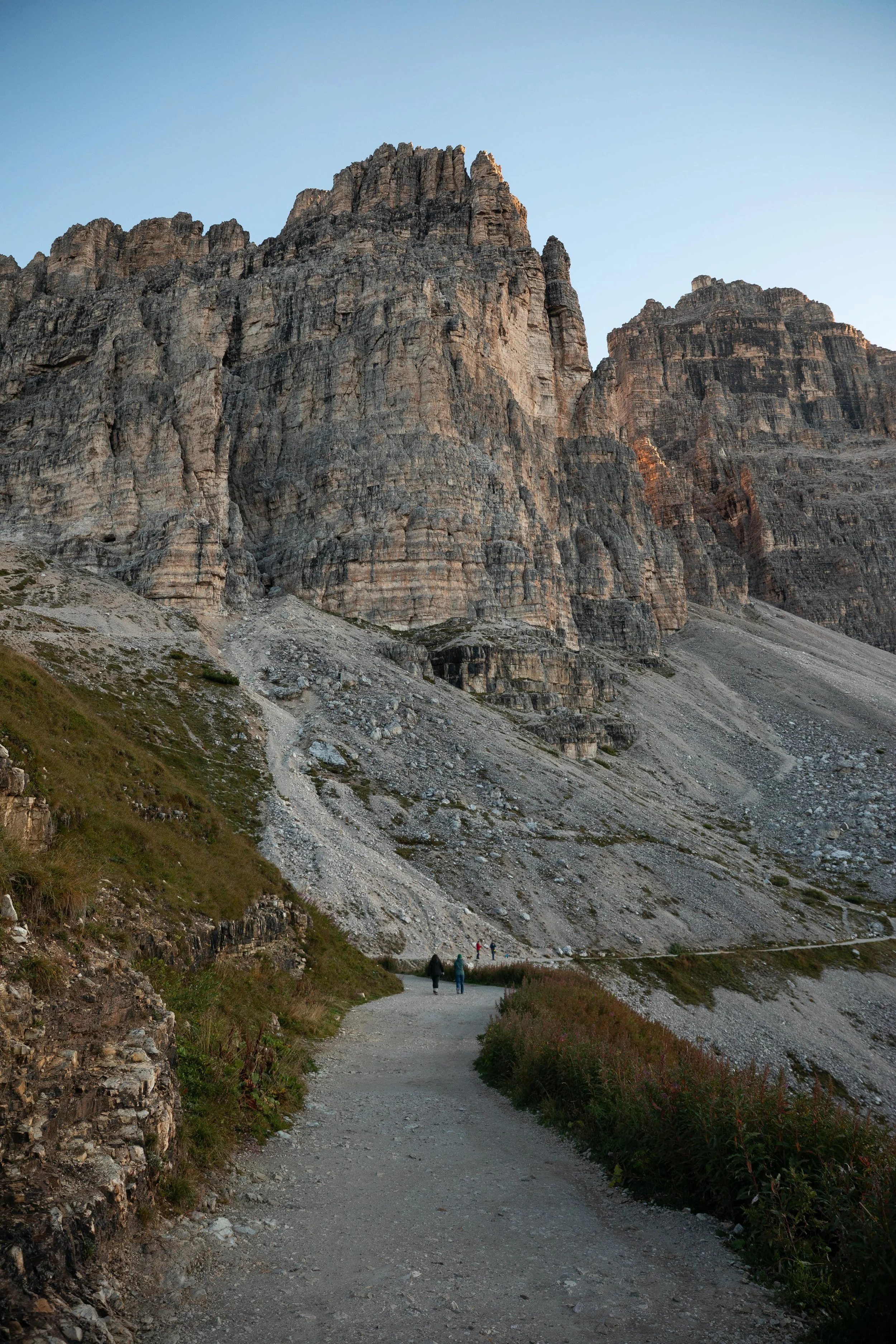 beginning of the Tre Cime di Lavaredo hike