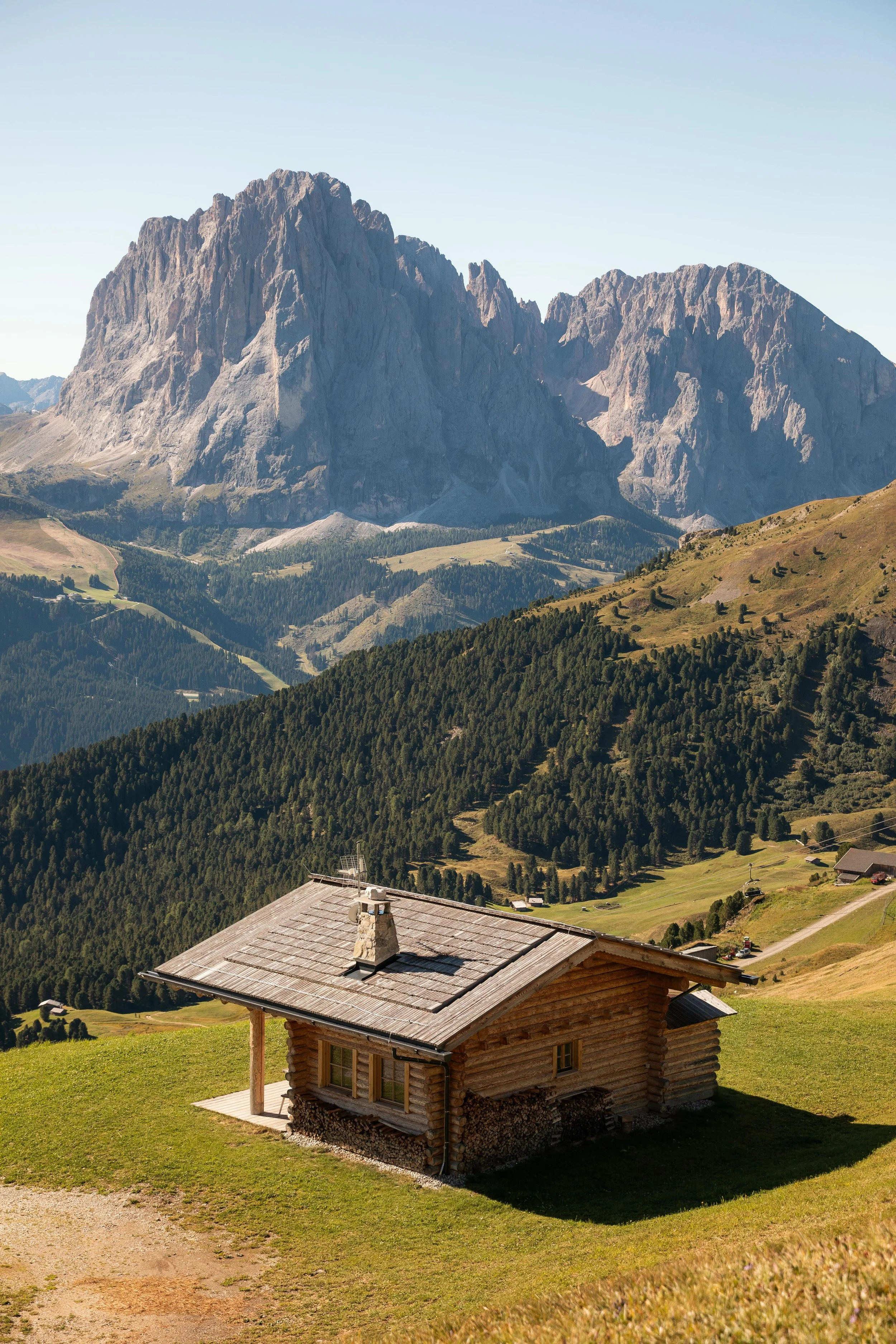 views near seceda in northern italy