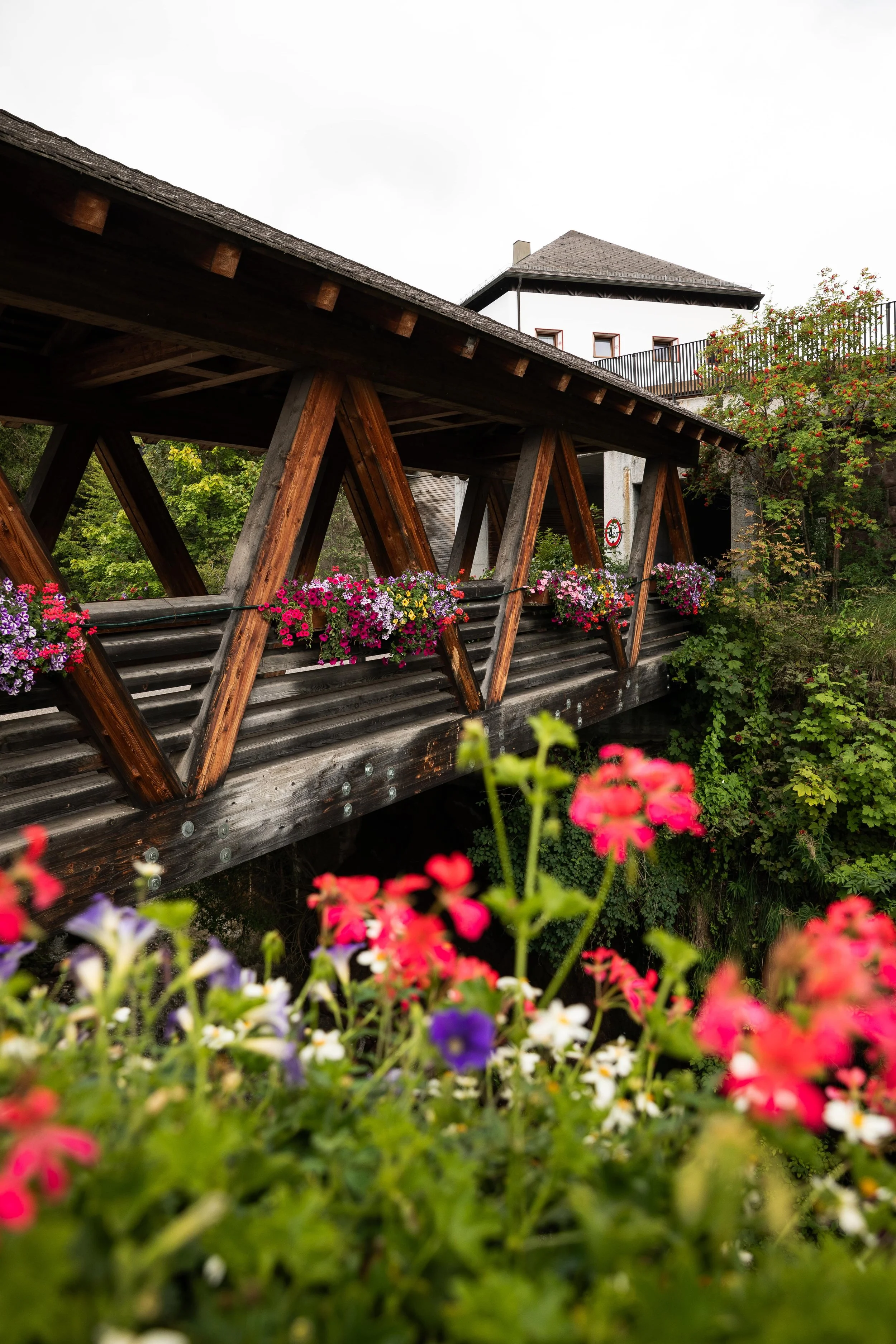 bridge in Ortisei in northern italy