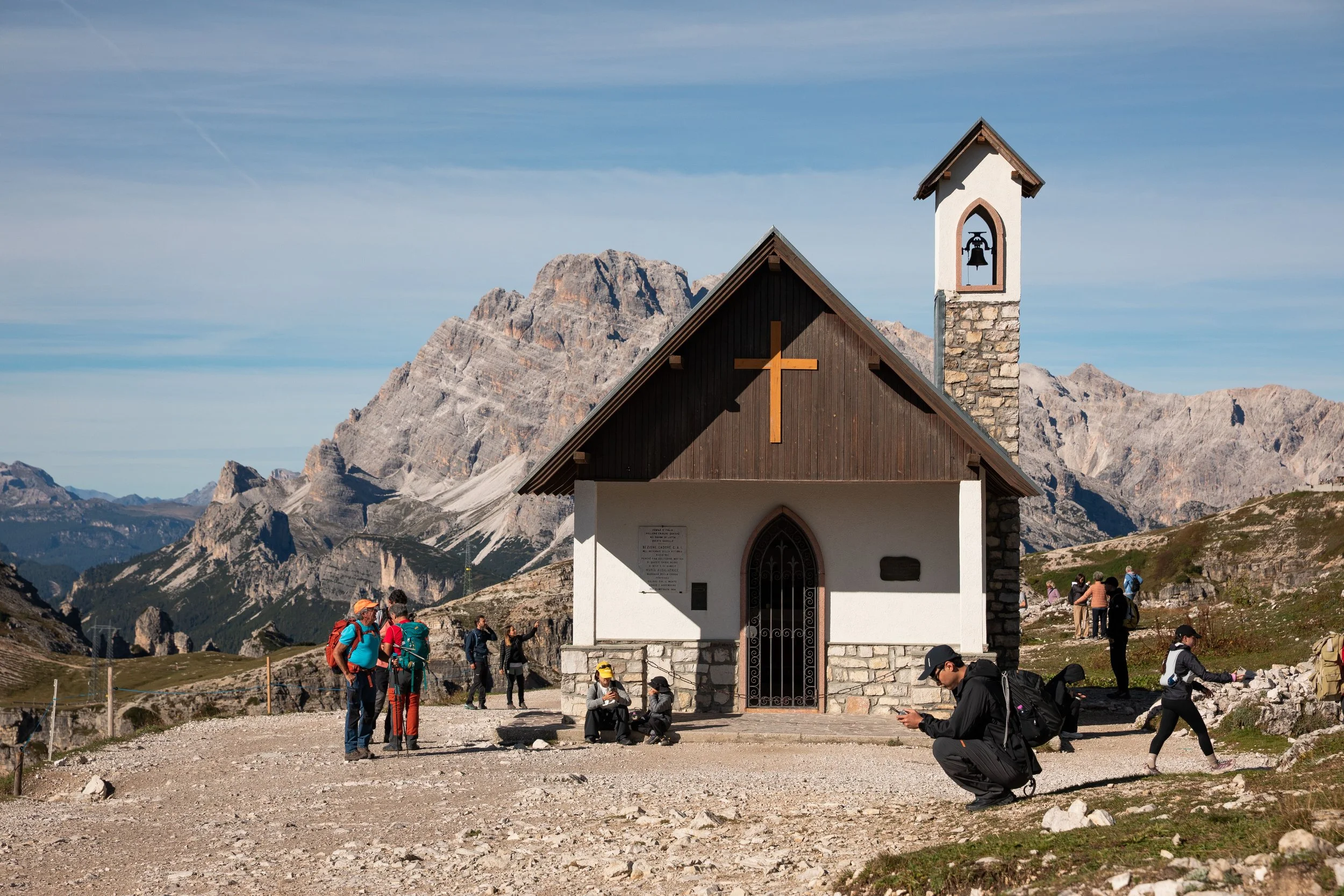 Cappella degli Alpini along the Tre Cime di Lavaredo hike