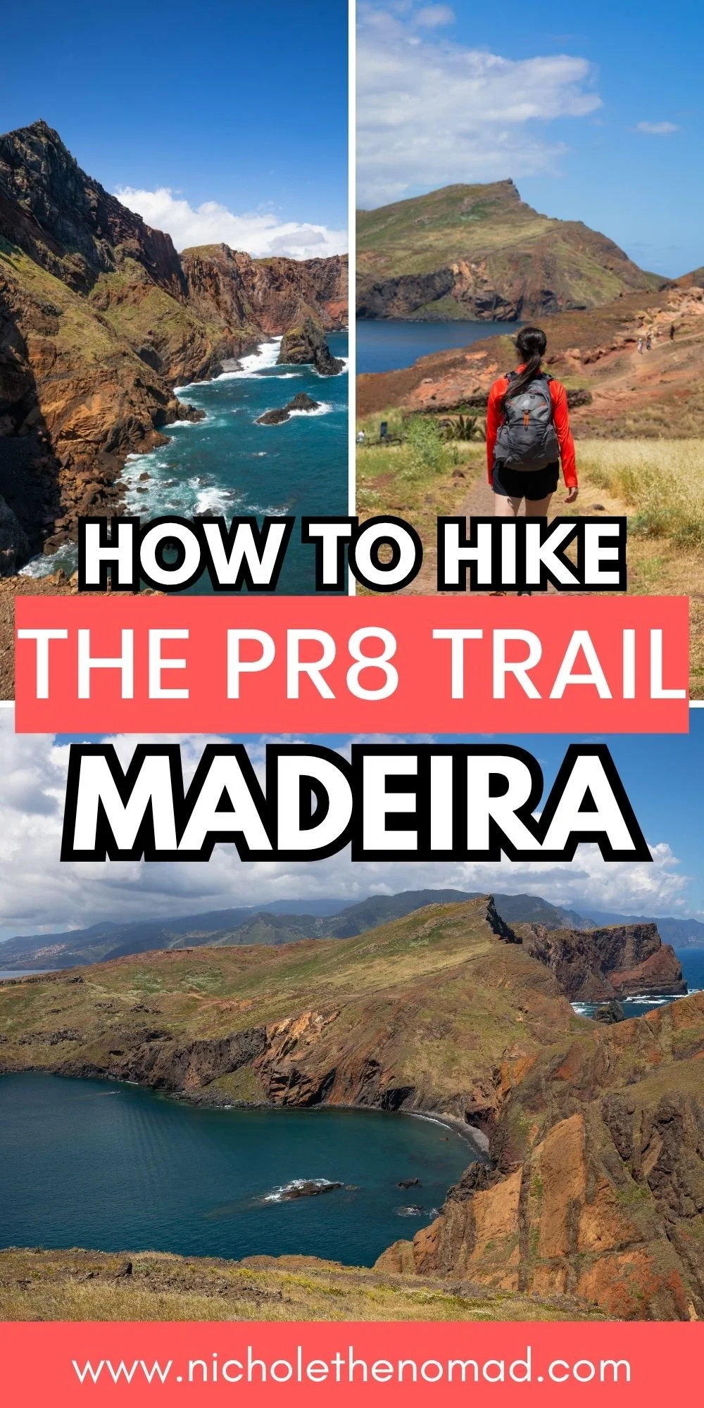 pinterest pin for the pr8 hike in madeira