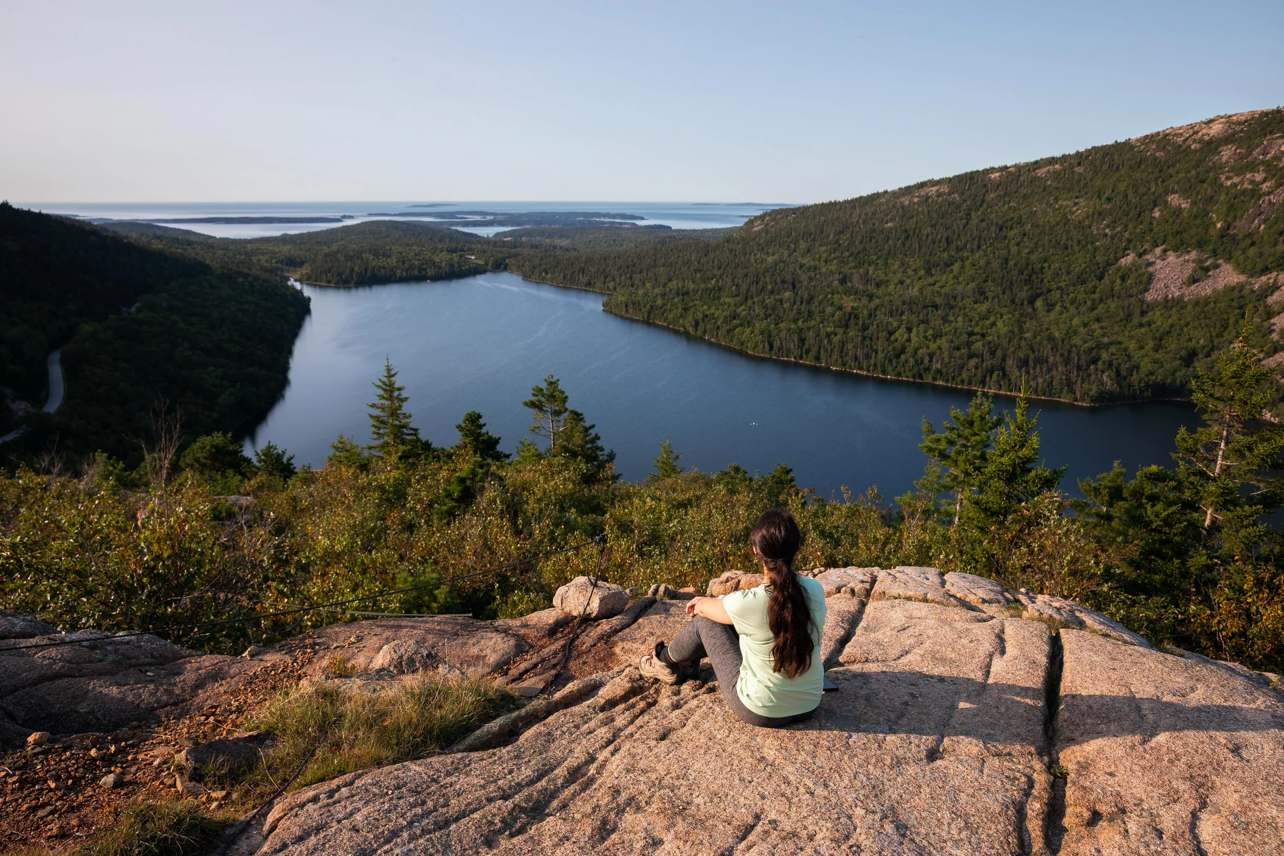 acadia national park in maine in summer