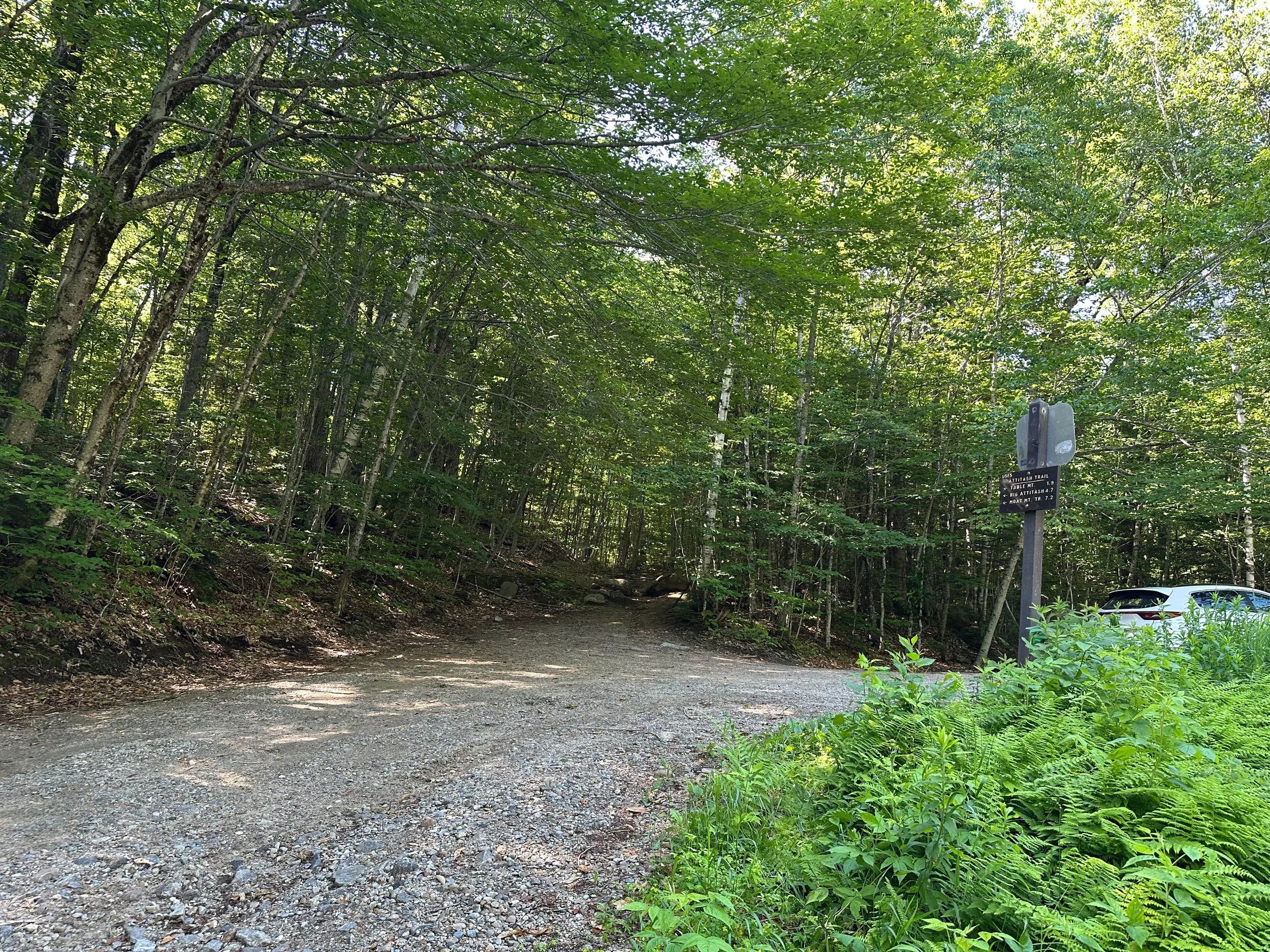 table mountain nh trailhead parking