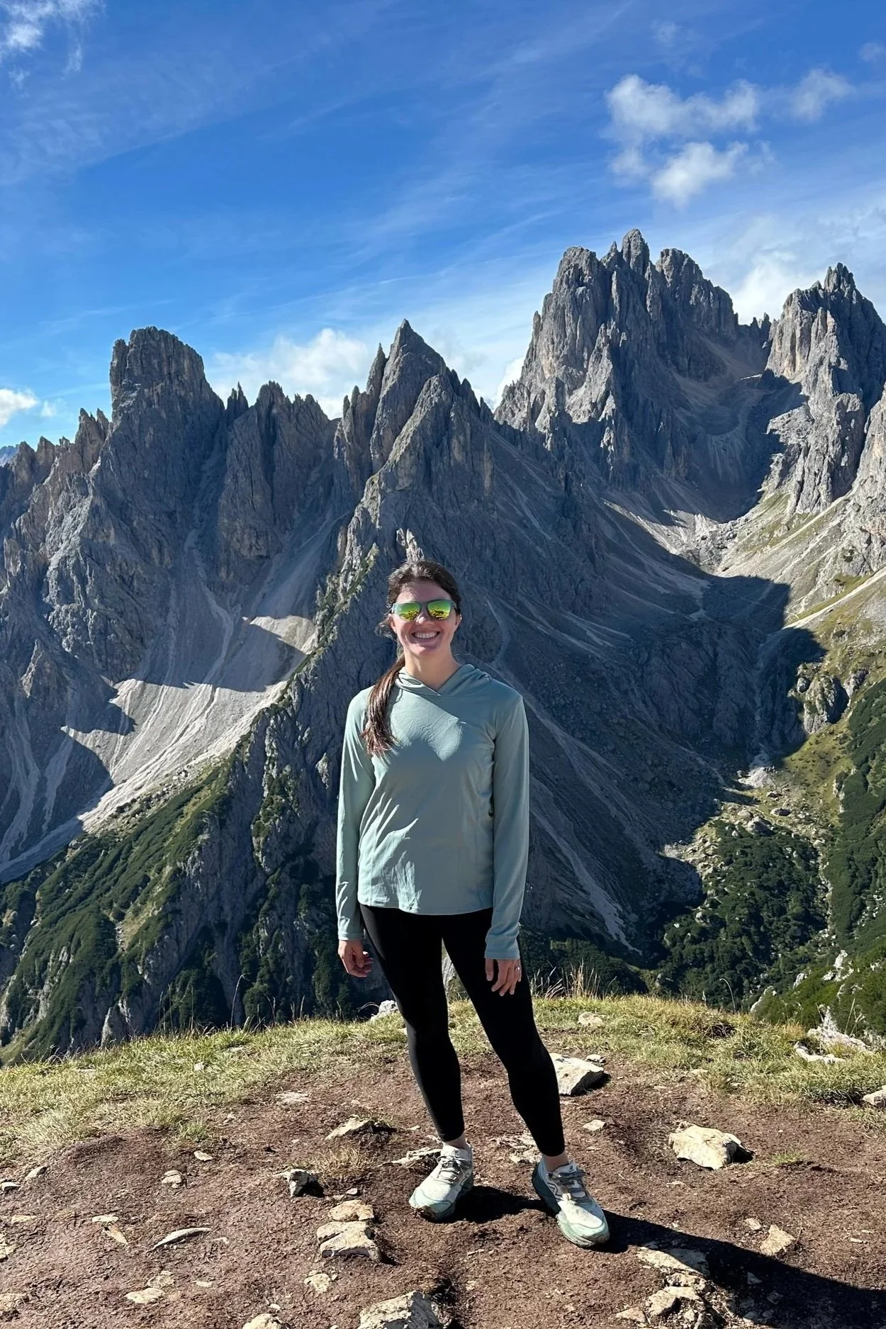 hiking Cadini di Misurina in northern italy