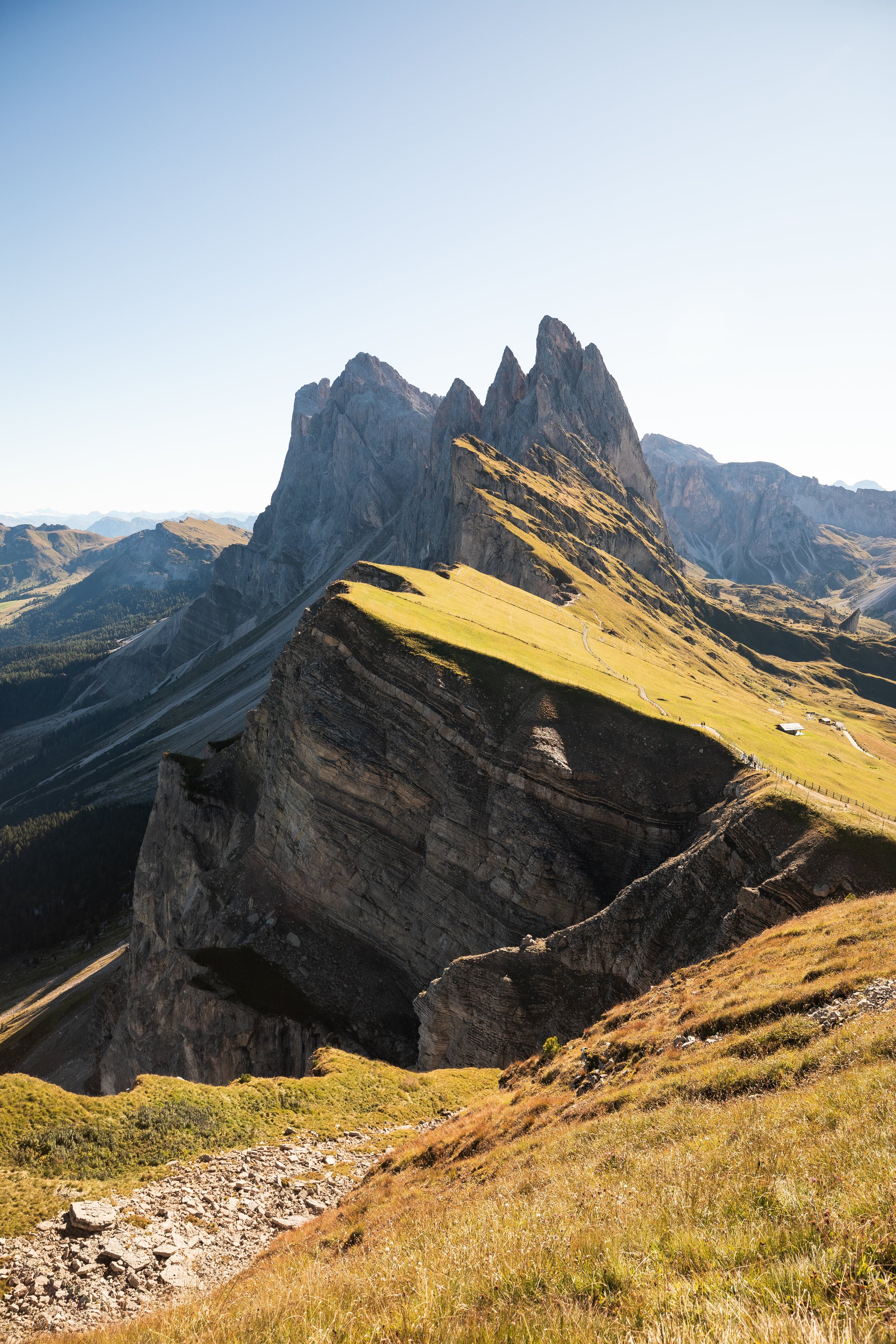 seceda in northern italy