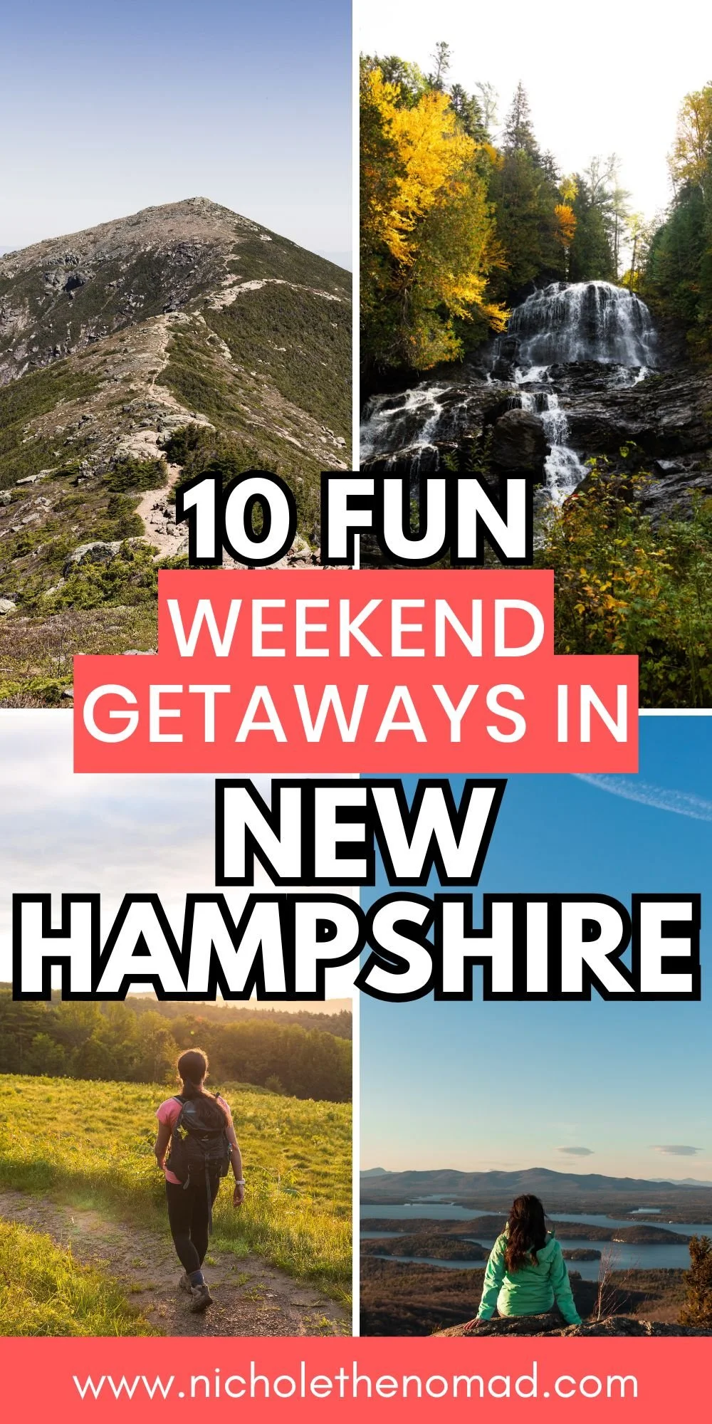 pinterest pin for the best new hampshire weekend getaways