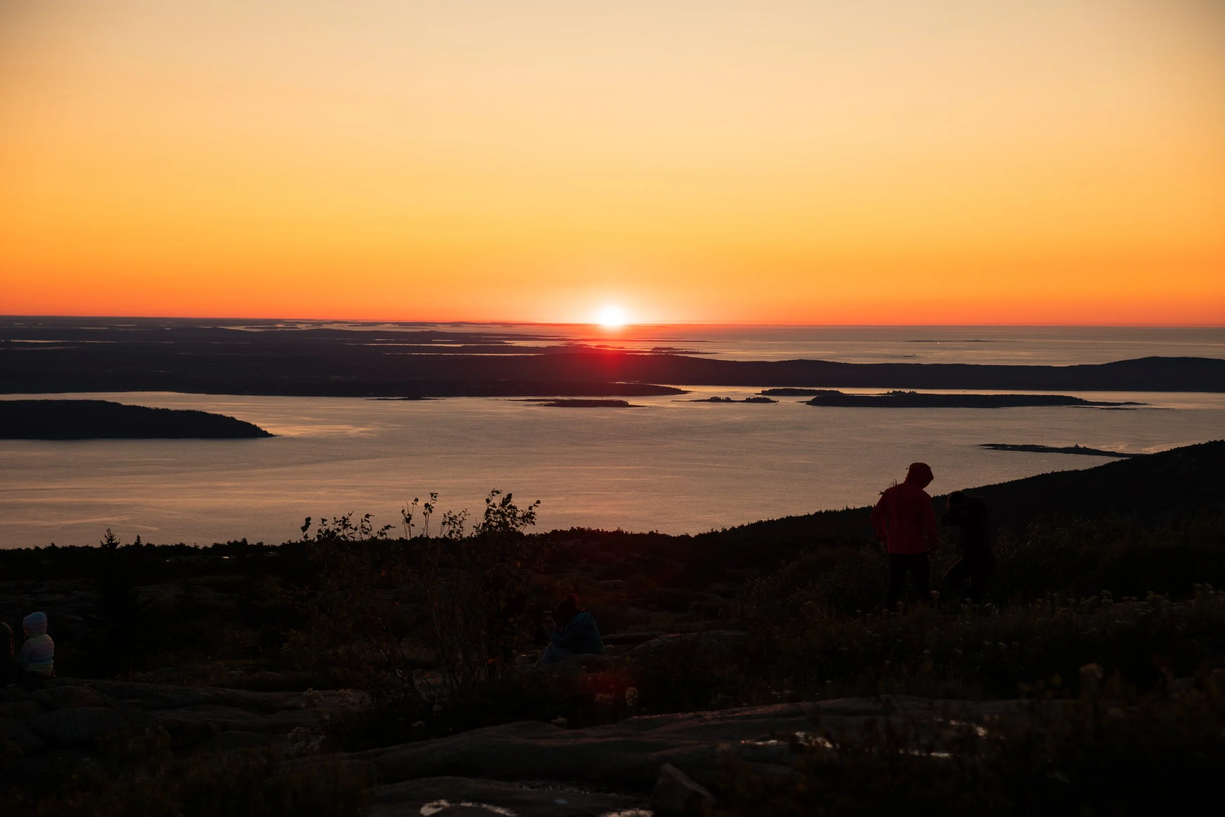 cadillac mountain in maine in summer