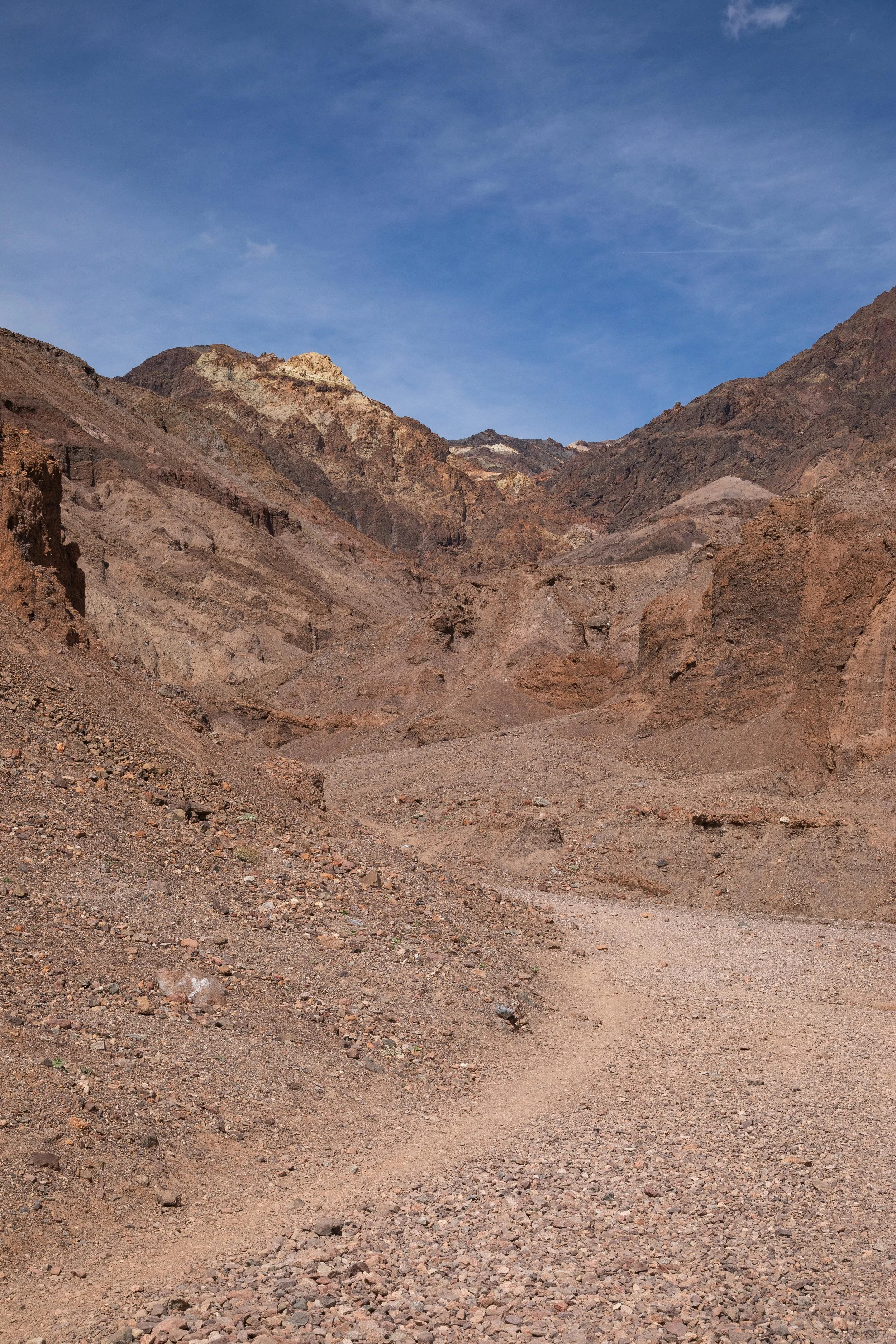 hiking the natural bridge trail in death valley