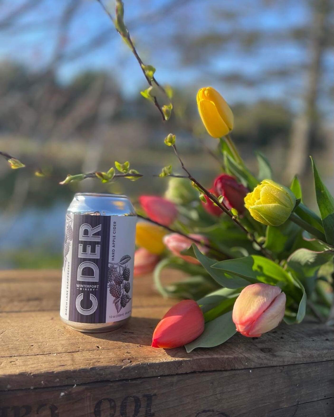 Stop by the tasting room this weekend and grab your favorite wine, beer or cider and a bouquet of tulips from Libella Flowers to celebrate Mother&rsquo;s Day 💐