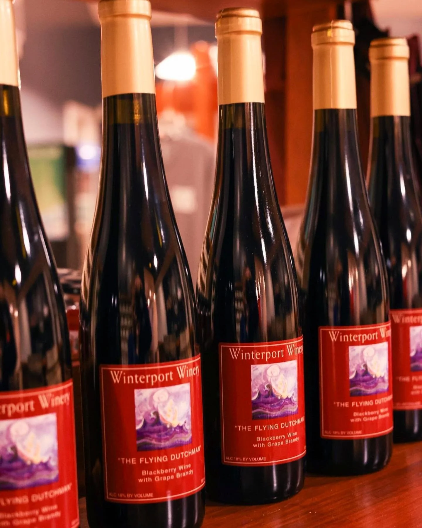 The Flying Dutchman is back in stock! If you have never tried our Flying Dutchman, it's a blackberry port wine fortified with grape brandy. Get it now before the ship has sailed 🍷