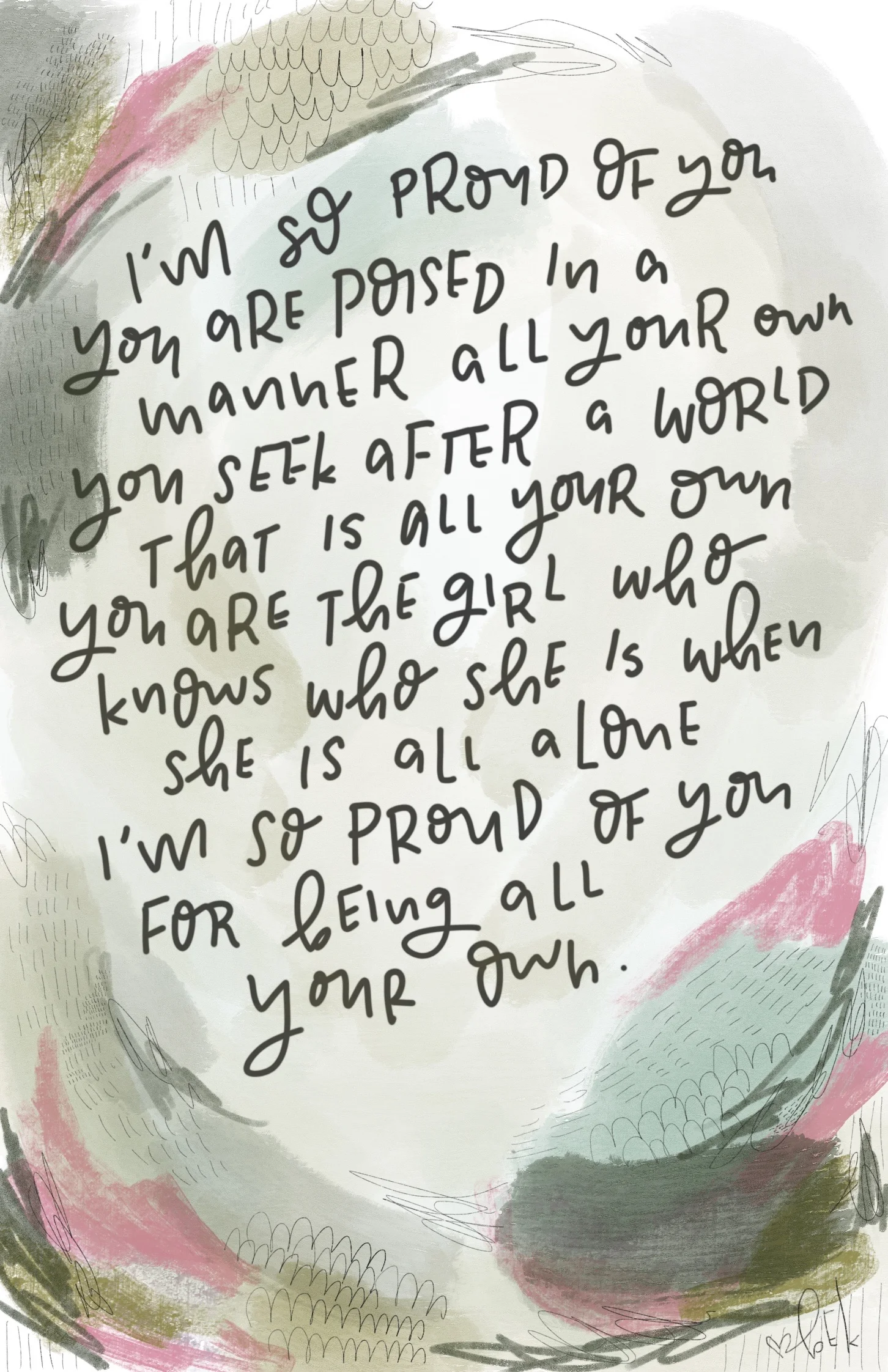 All her own — printable