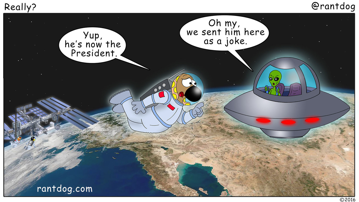 Copy of Rantdog Comics Trump Alien UFO Joke