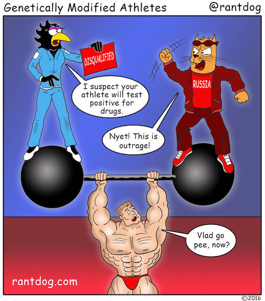 Copy of Rantdog Comics Athletes Steroids