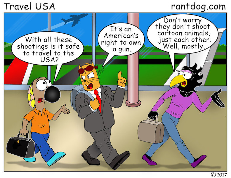 Copy of Rantdog Comics Guns Air Travel