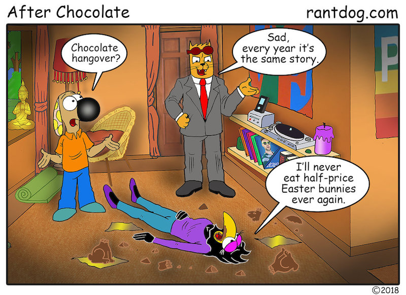 Copy of Rantdog Comics Easter Discount Chocolate 