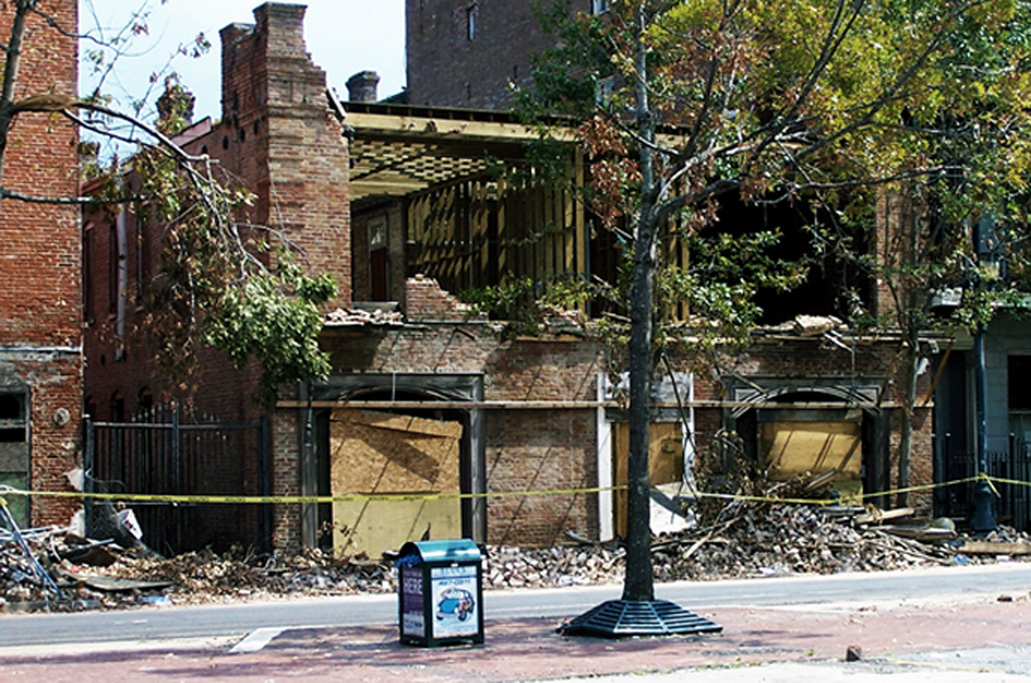 Building Collapsed During Hurricane Katrina