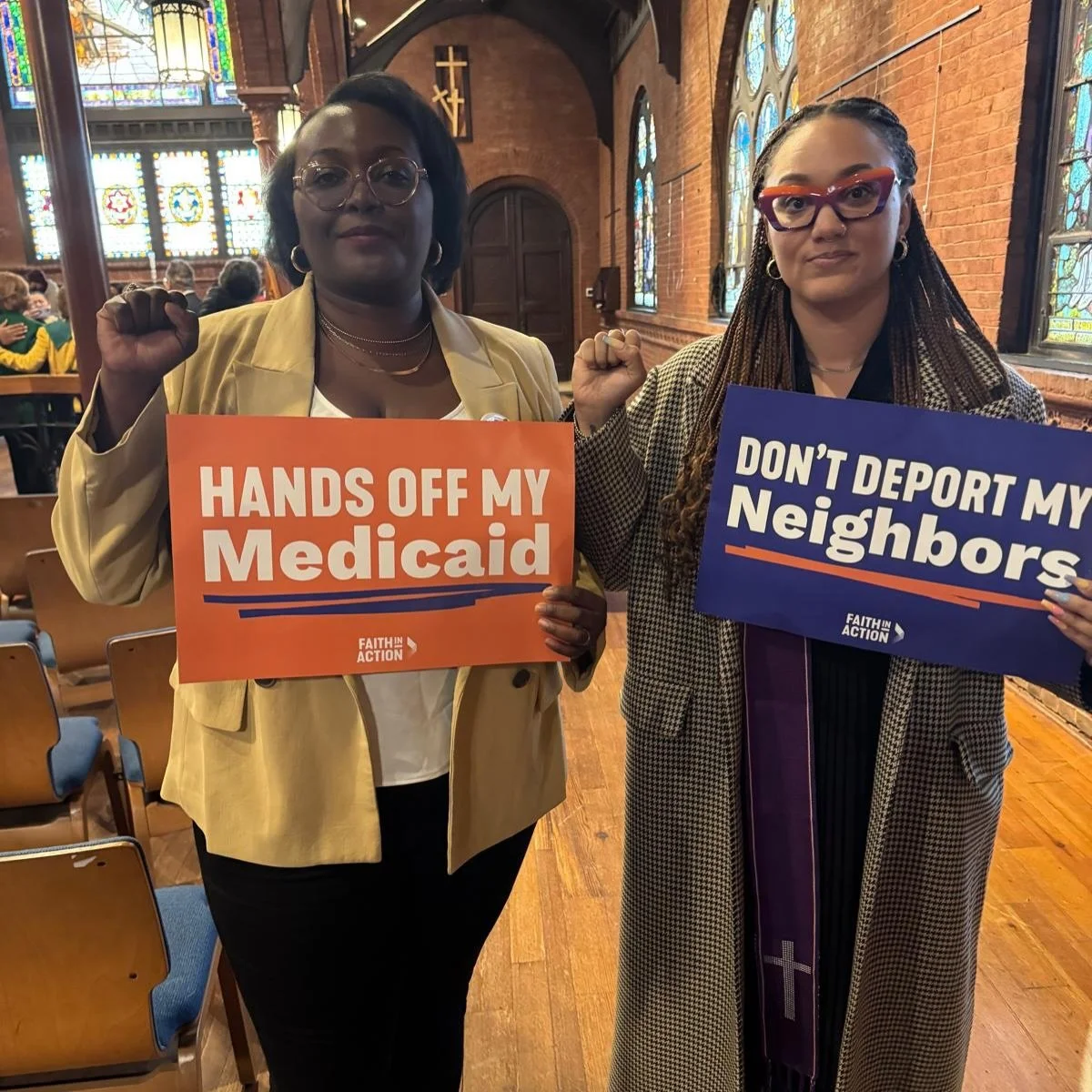 Observing Lent includes prayer, fasting, and social action! We are doing the LORD&rsquo;s work when we stretch ourselves to pursue, and advocate for the justice and the wellbeing of all God&rsquo;s people. Check out a few of our folk outside for the 