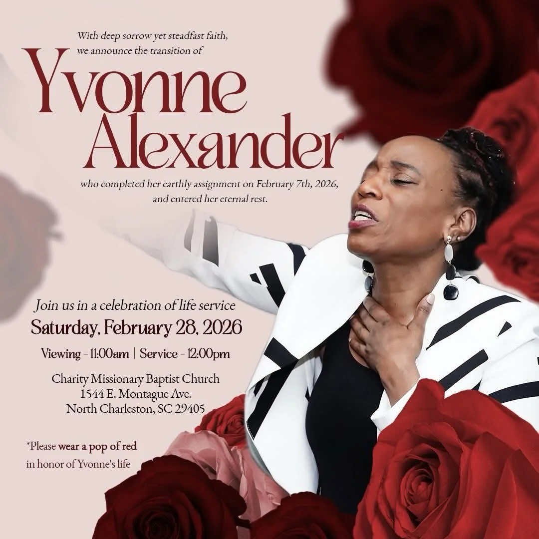We honor the memory and the legacy of our member, Ms. Yvonne Alexander. She has transitioned from labor to reward.

Please keep her entire family in your prayers, especially her daughter, Rev. Aphia Sylvester and her granddaughter, Chloe. Her legacy 