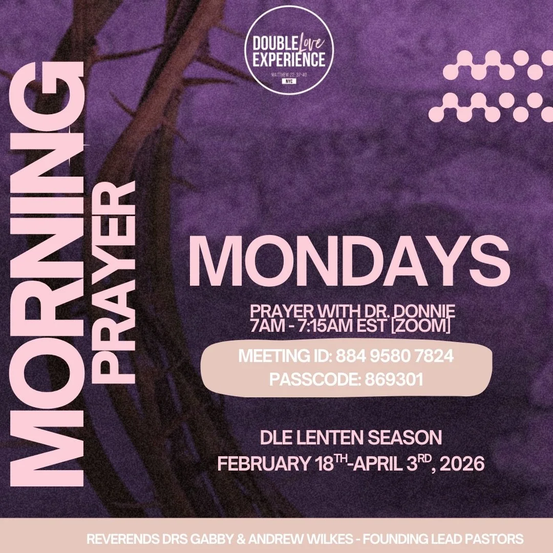 Our church&rsquo;s Daily 7am Lenten Prayer continues tomorrow morning with Dr. Donnie at 7am - 7:15am! Start your day with @doubleloveexperience&rsquo;s virtual moment of prayer online with our radical assembly of believers! We&rsquo;ve seen God do g