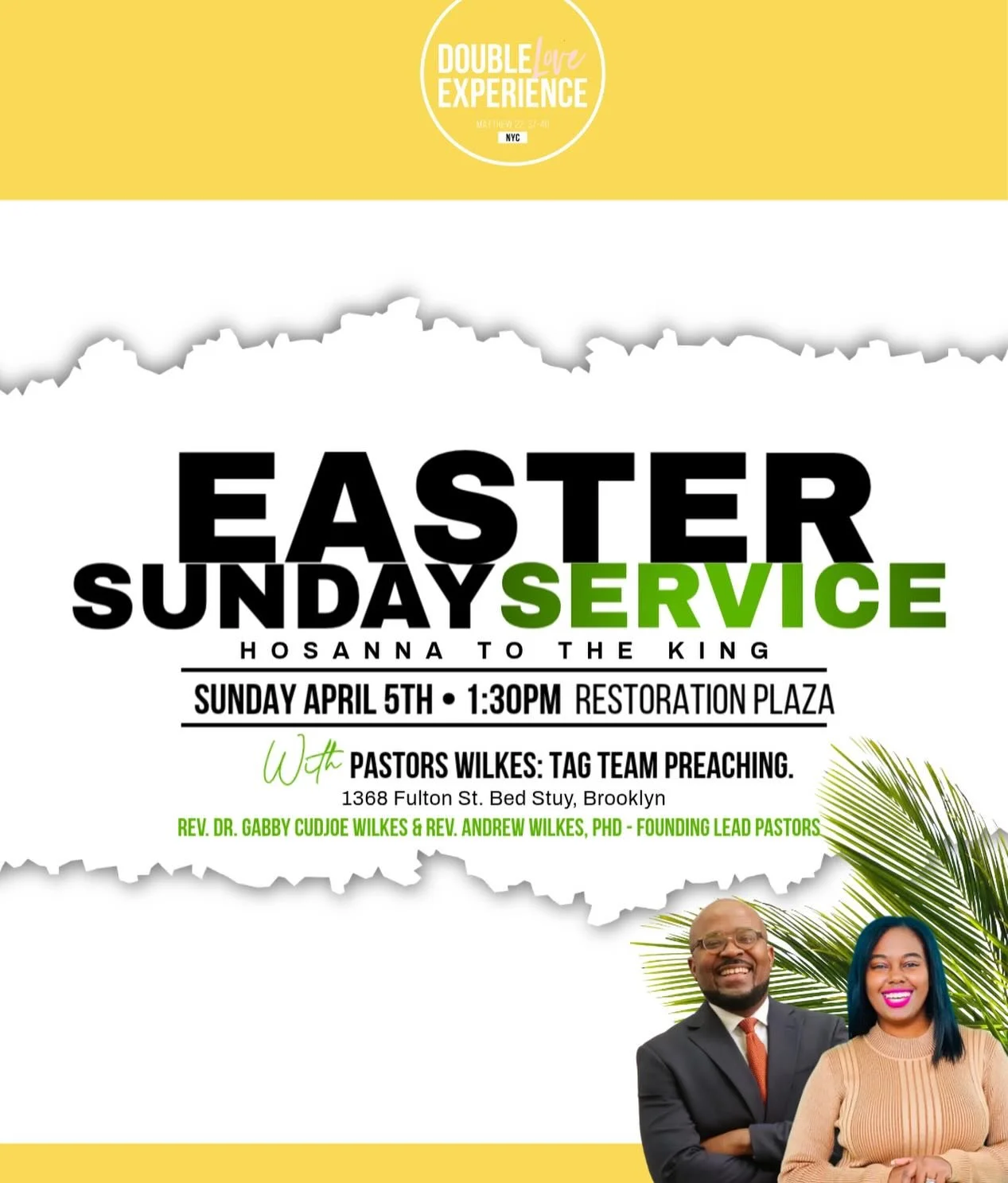 Earrrrrlllllyyyyy Sunday Morning, HE GOT UP!!! It&rsquo;s Resurrection Sunday. Join us in church today. 

Sunday, April 5th
Restoration Plaza: 1st Floor Multipurpose Room
1368 Fulton St. &bull; Brooklyn, New York