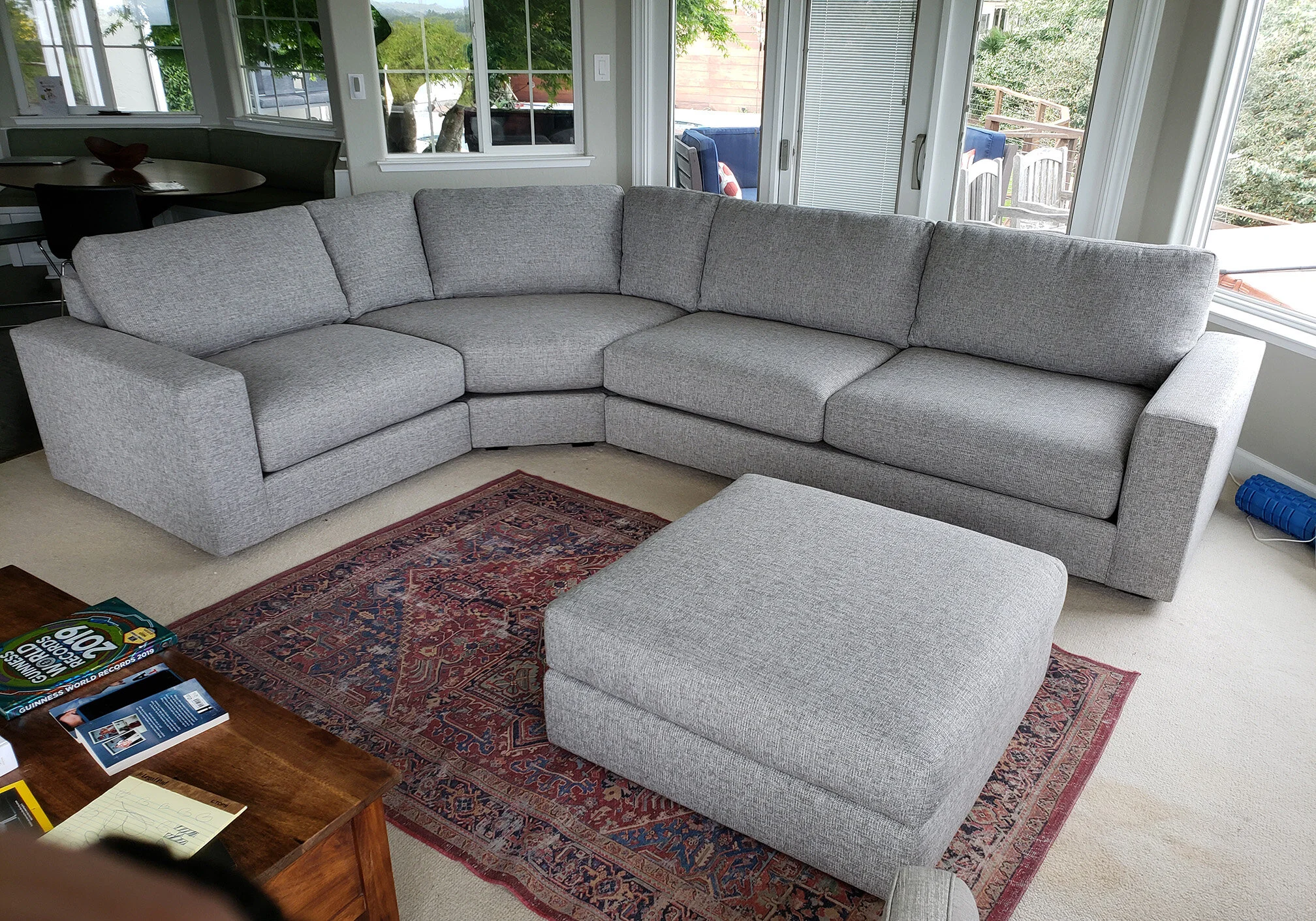 Dublin Style Curved Corner Sectional — Furniture Envy