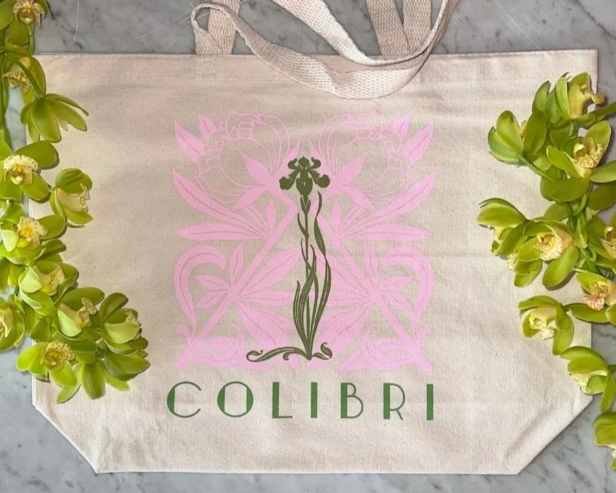 Colibri Market Tote - Iris Design