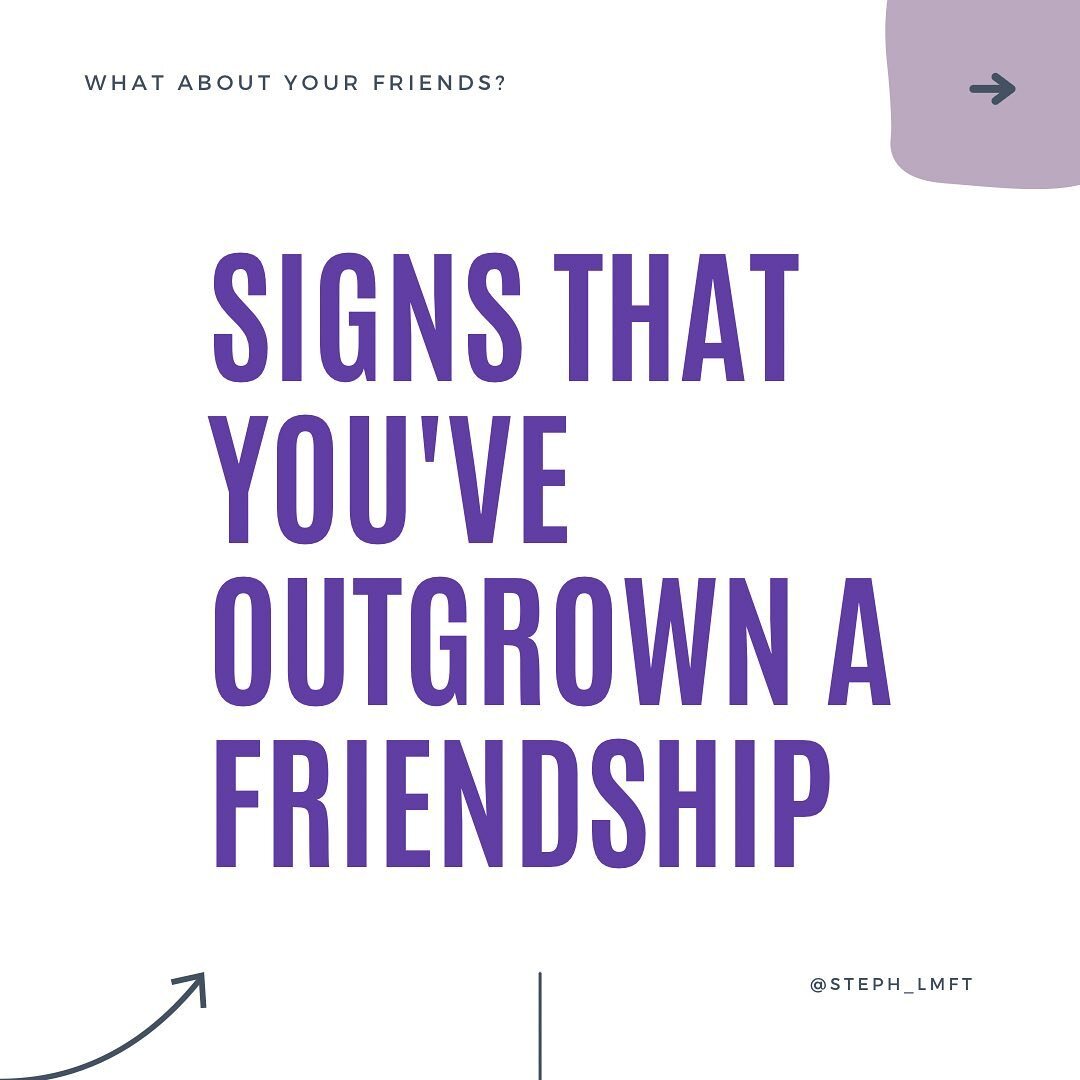 We&rsquo;ve all been here before&hellip;

Friendships can be painful to end, but holding on to a relationship you&rsquo;ve outgrown can be more frustrating than just letting that person go. 

Take this time to not only evaluate your friendships, but 