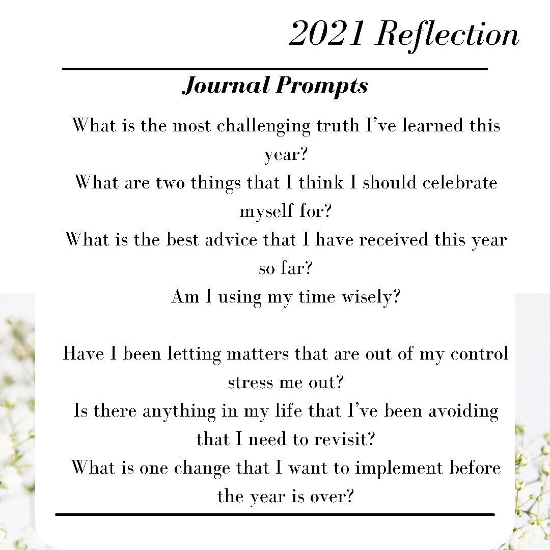 There are 3 more months left in the year&hellip; How are you going to make them count?
.
.
.
It&rsquo;s never too late or too early to reflect, modify, and readjust. 
.
Hopefully these journal prompts will allow you to make time to reflect on the yea