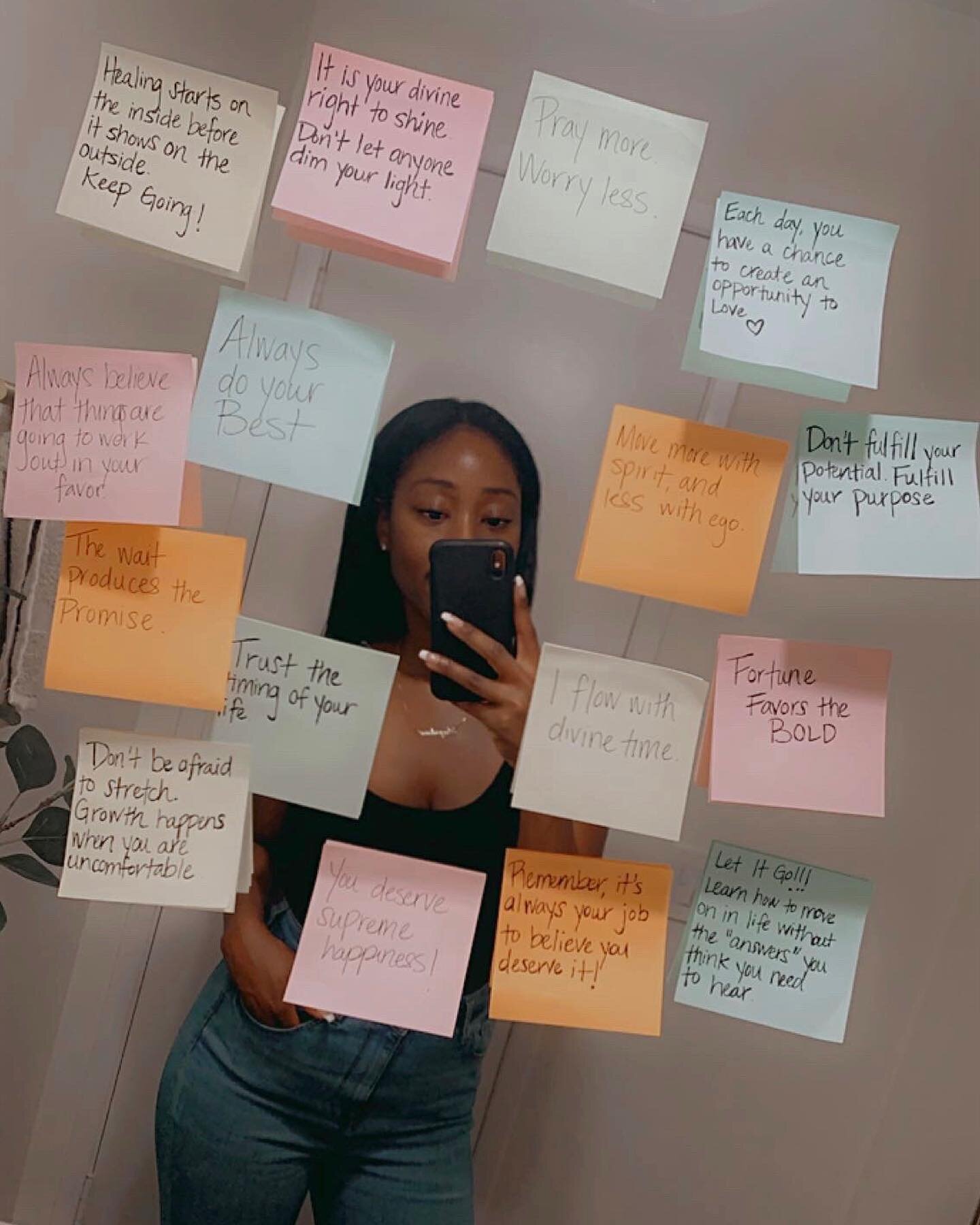 A Thread: [SWIPE] ✨Positive Affirmations✨&mdash;

Whether it&rsquo;s on my mirror, on my laptop, or on my desk. I always have a post-it with a good word to either start off my day, or to keep me going throughout the day.

What are some of your favori