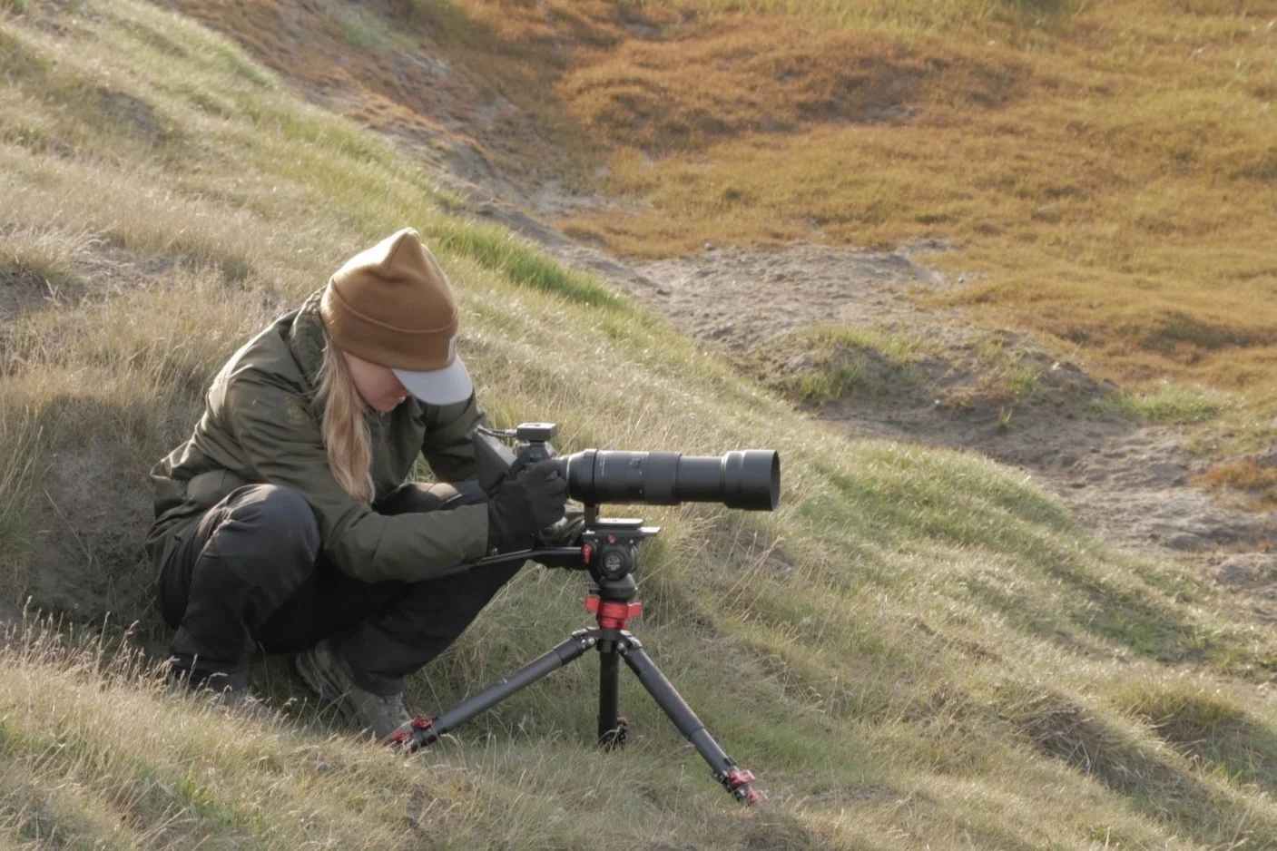 Emma with the big lens.